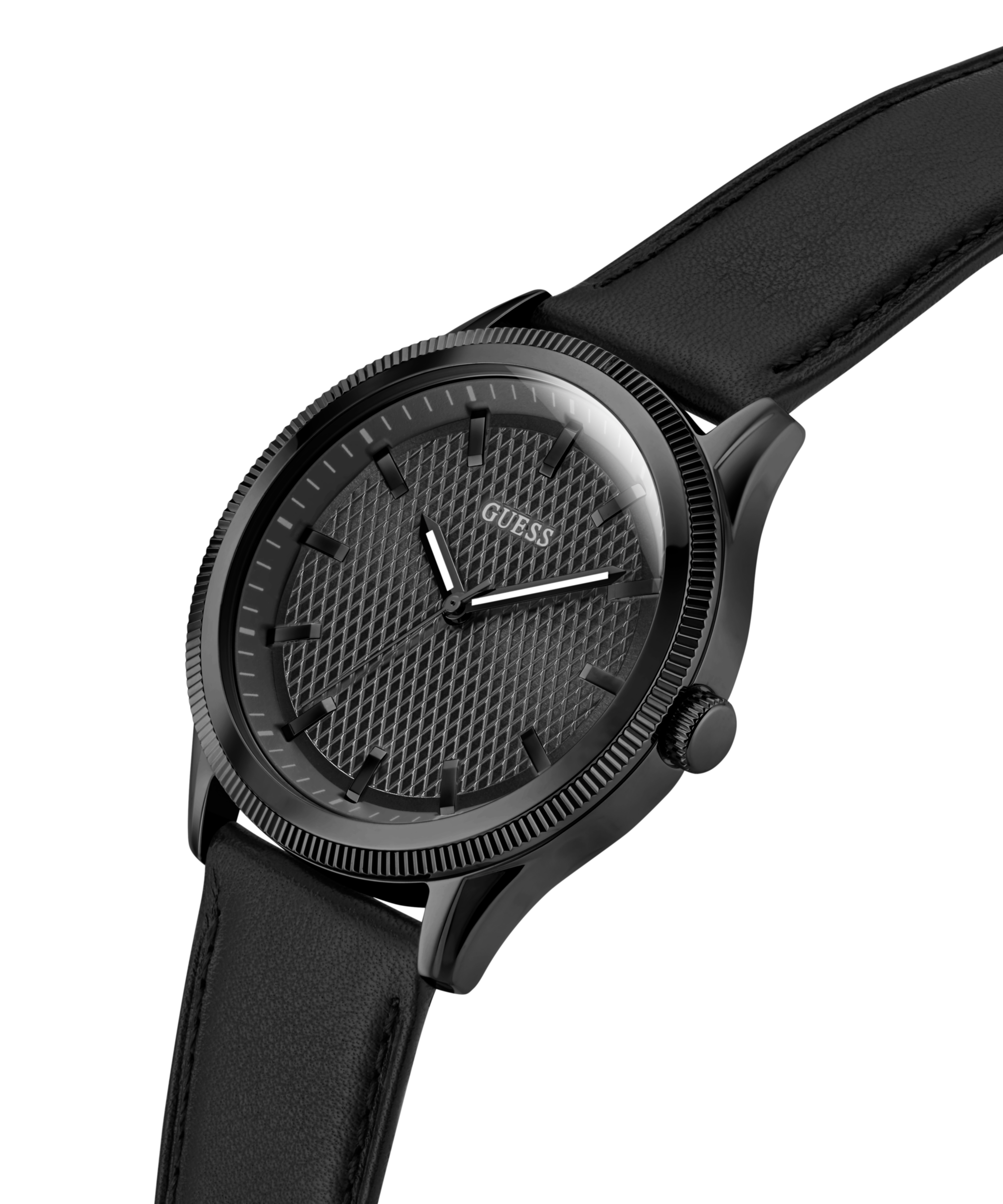 GUESS Mens Black Analog Watch
