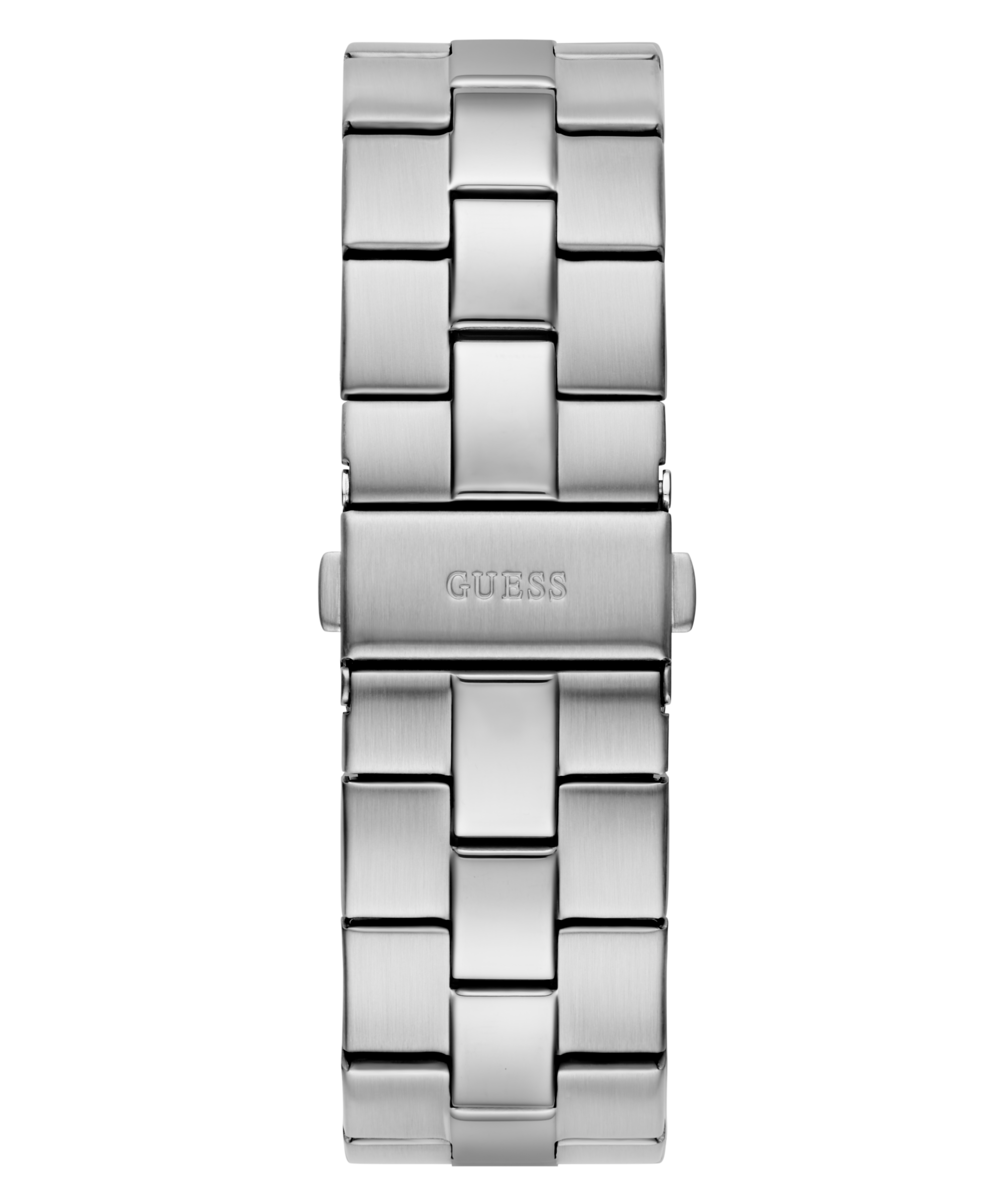GUESS Men's Silver Tone Analog Watch