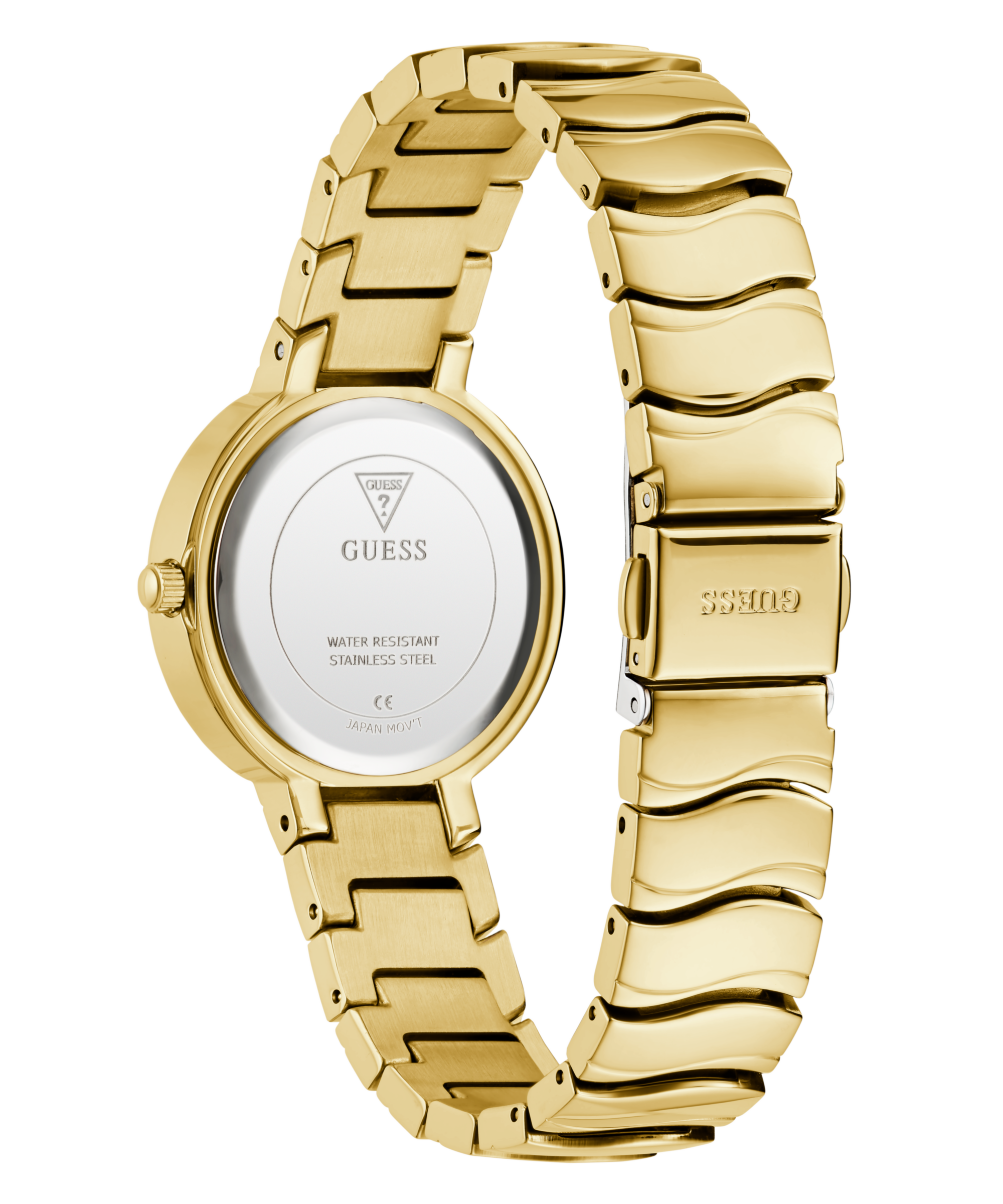 GUESS Ladies Gold Tone Analog Watch