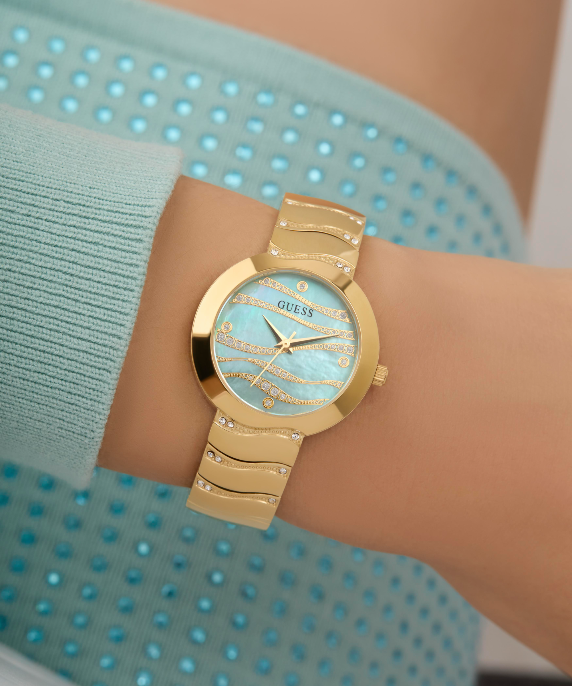 GUESS Ladies Gold Tone Analog Watch