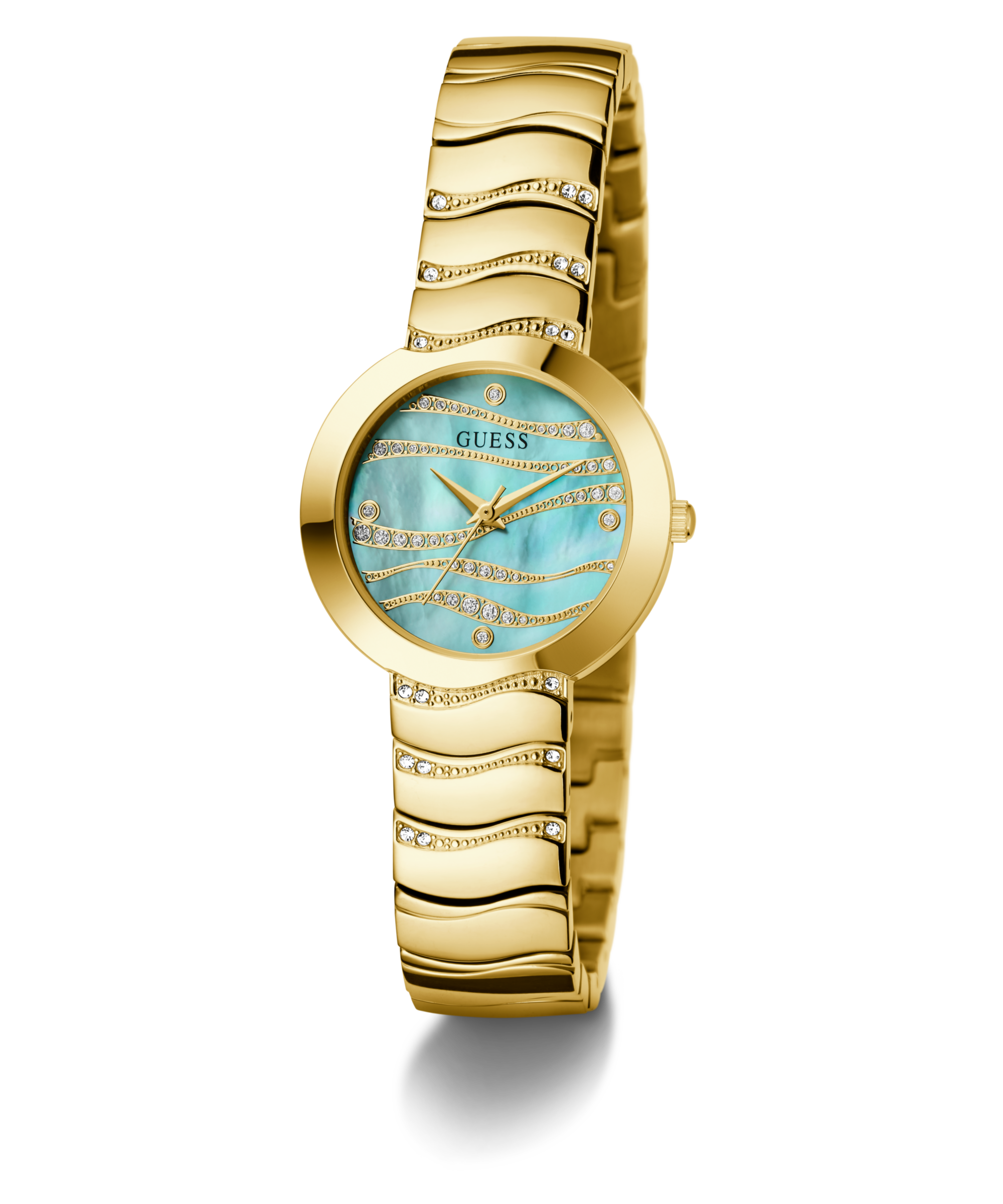 GUESS Ladies Gold Tone Analog Watch