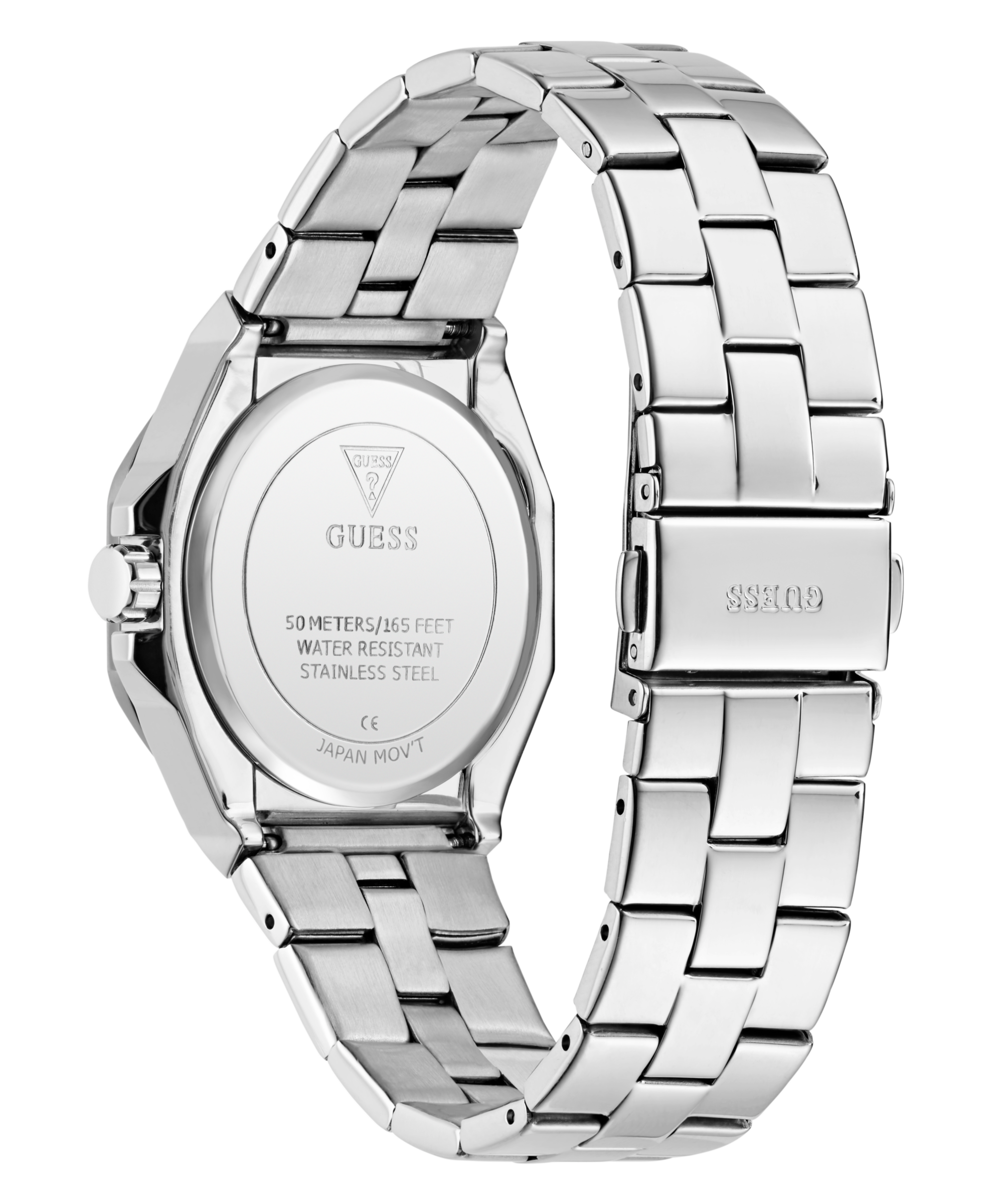 GUESS Ladies Silver Tone Analog Watch