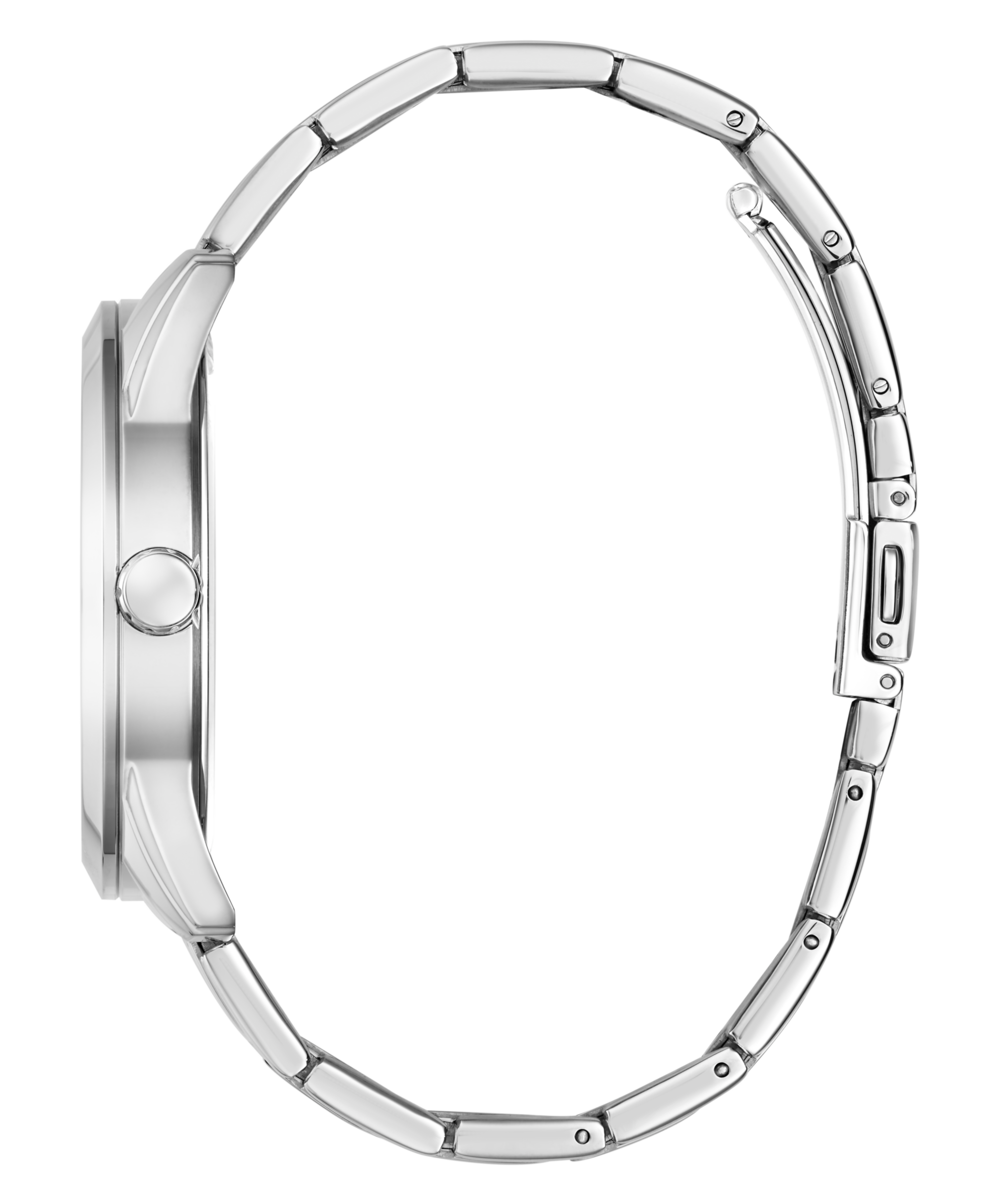 GUESS Mens 2-Tone Silver Tone Analog Watch