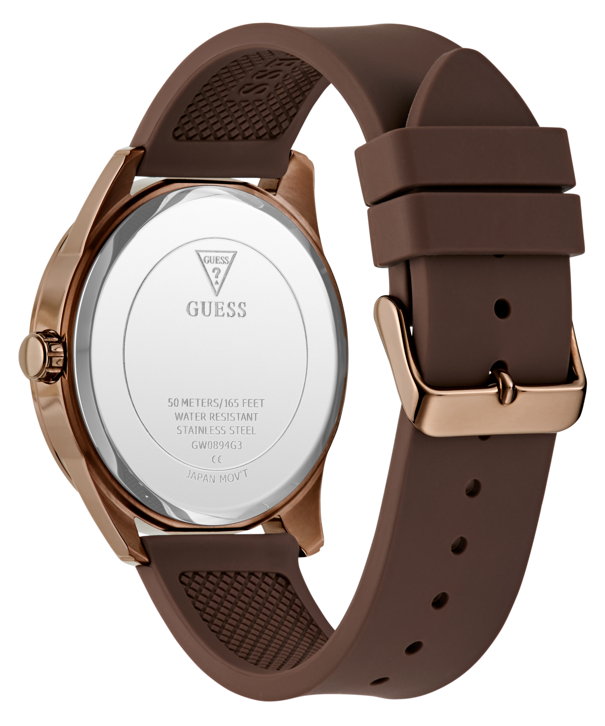 GUESS Mens Brown Coffee Analog Watch