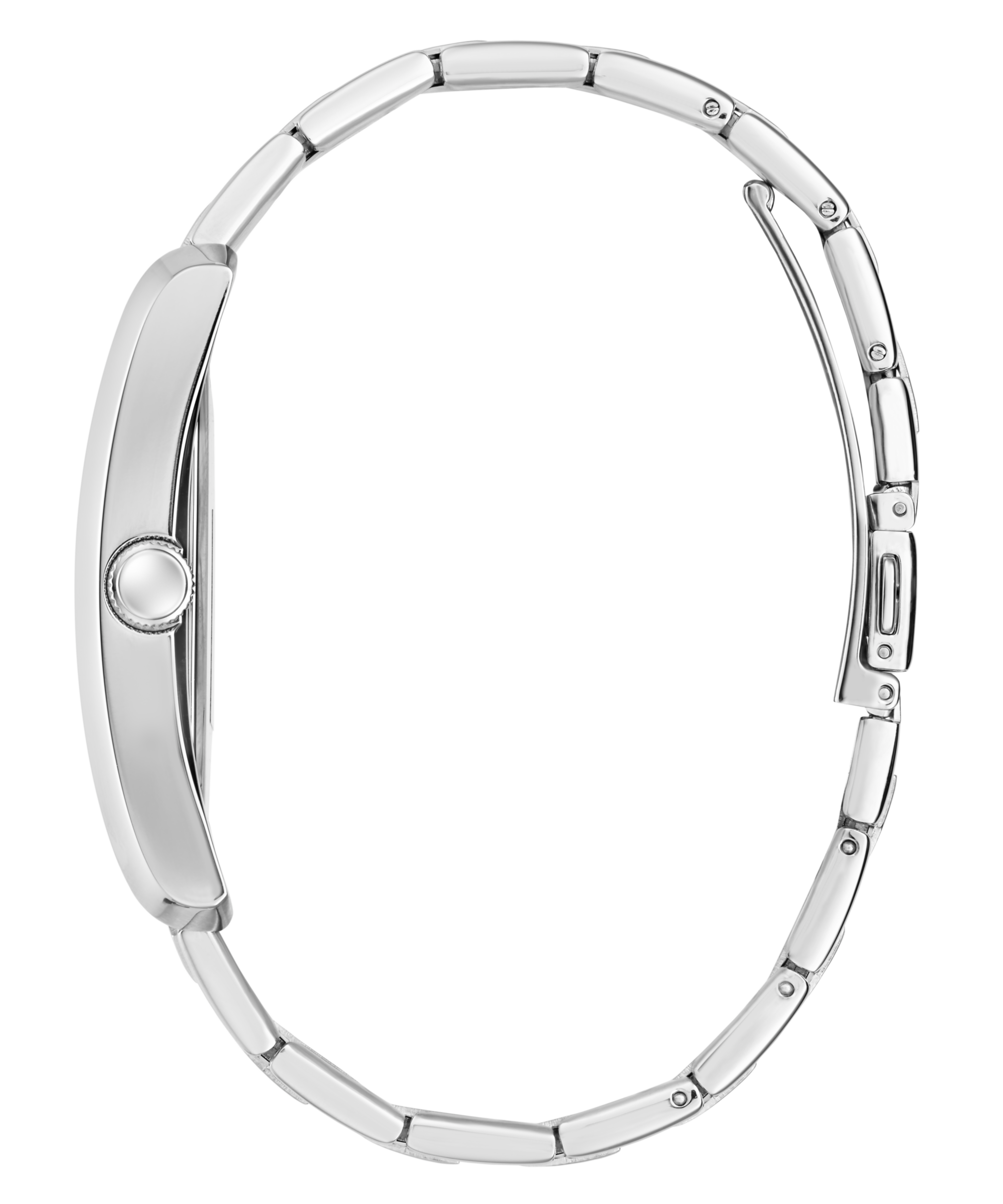 GUESS Mens Silver Tone Analog Watch