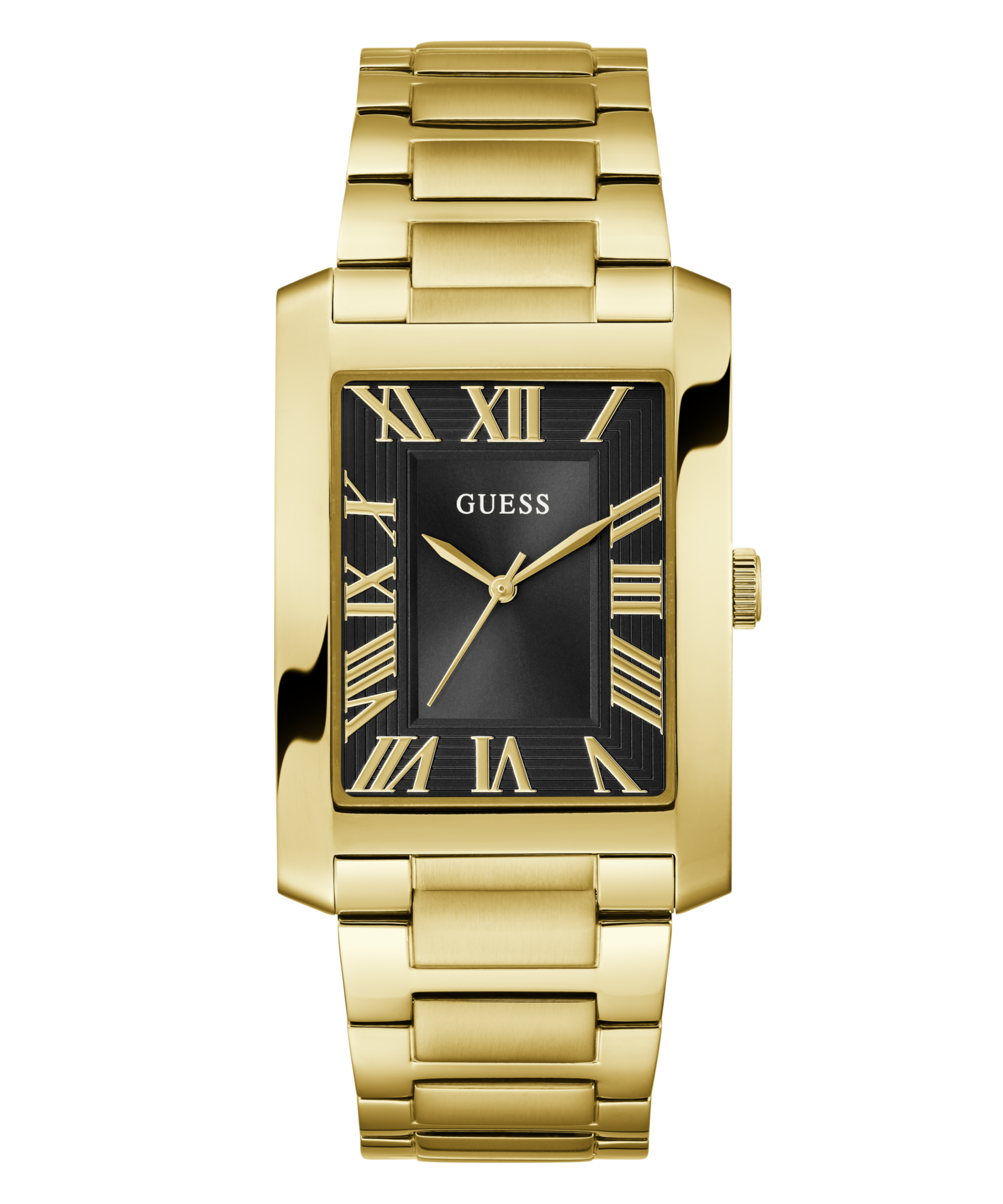 GUESS Mens Gold Tone Analog Watch