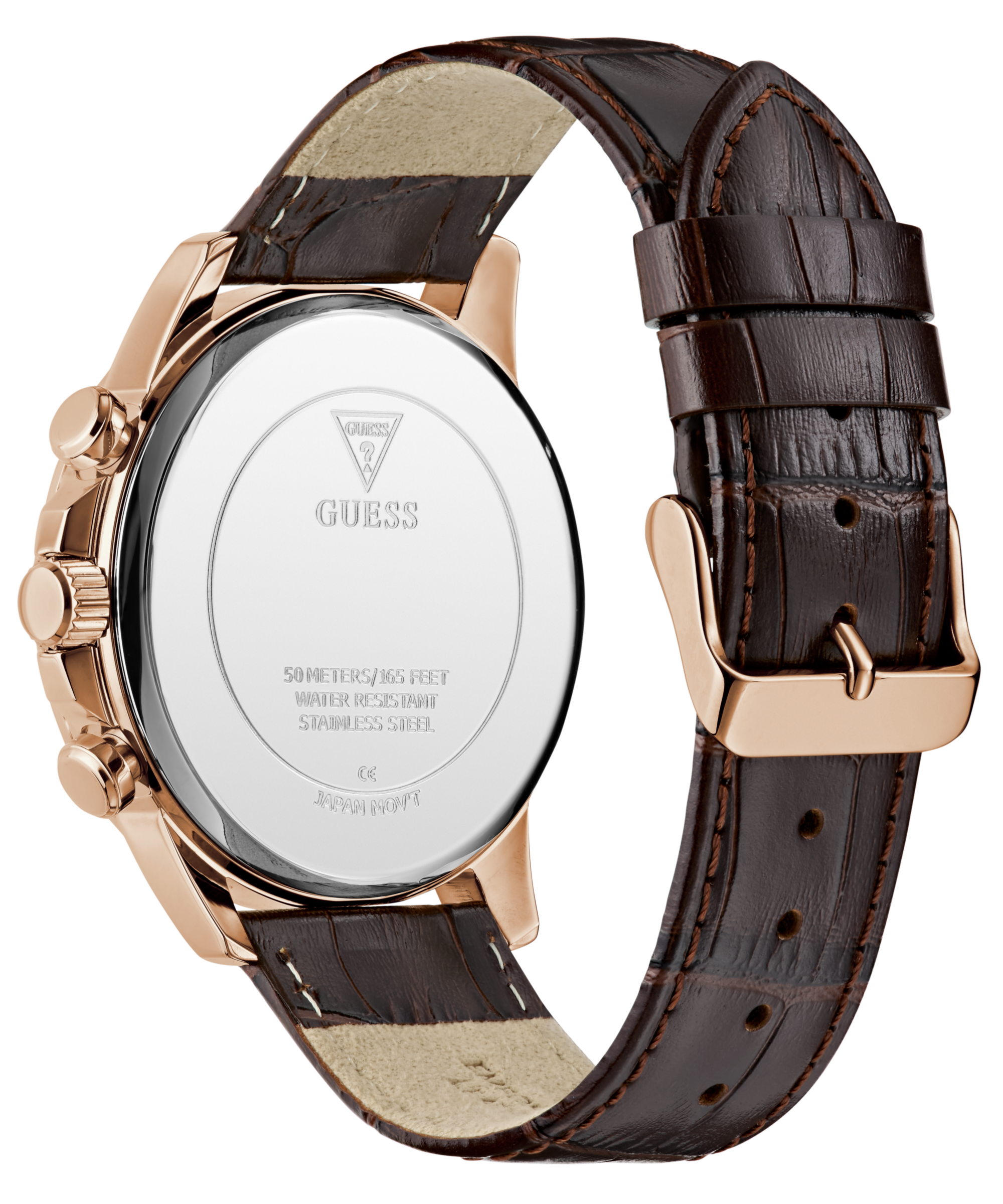 GUESS Mens Brown Multi-function Watch