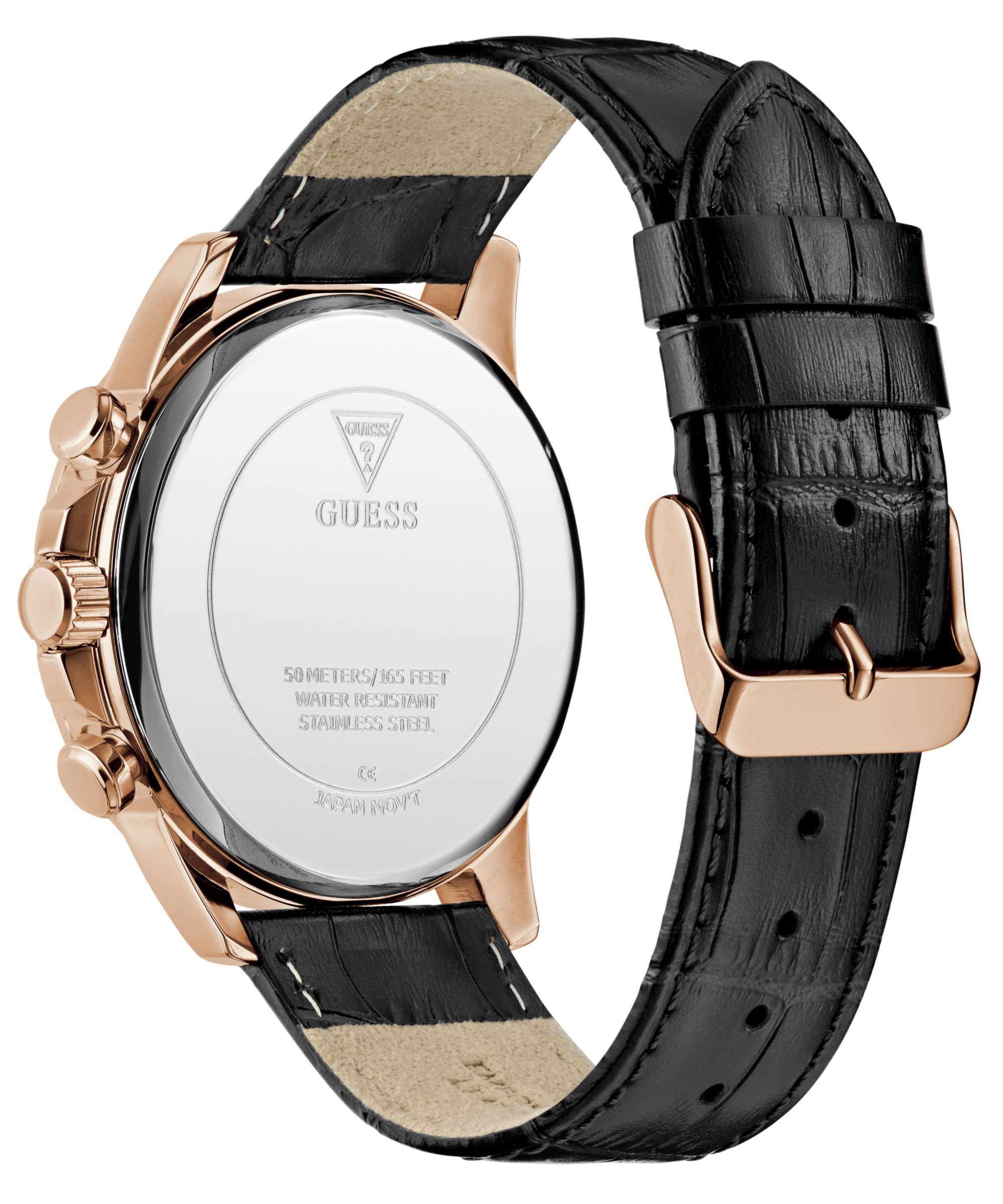 GUESS Mens Black Multi-Function Watch