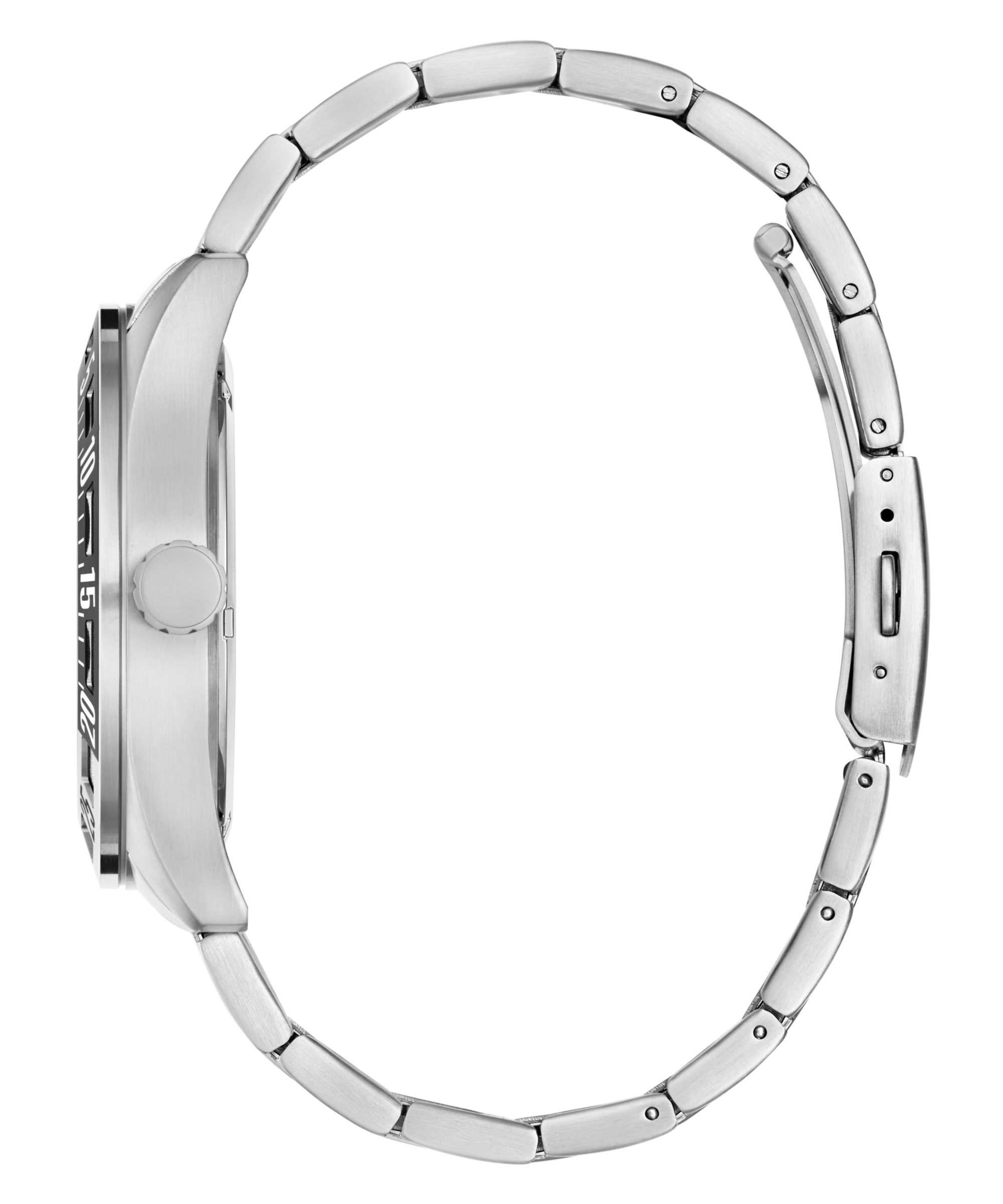 GUESS Mens Silver Tone Multi-Function Watch