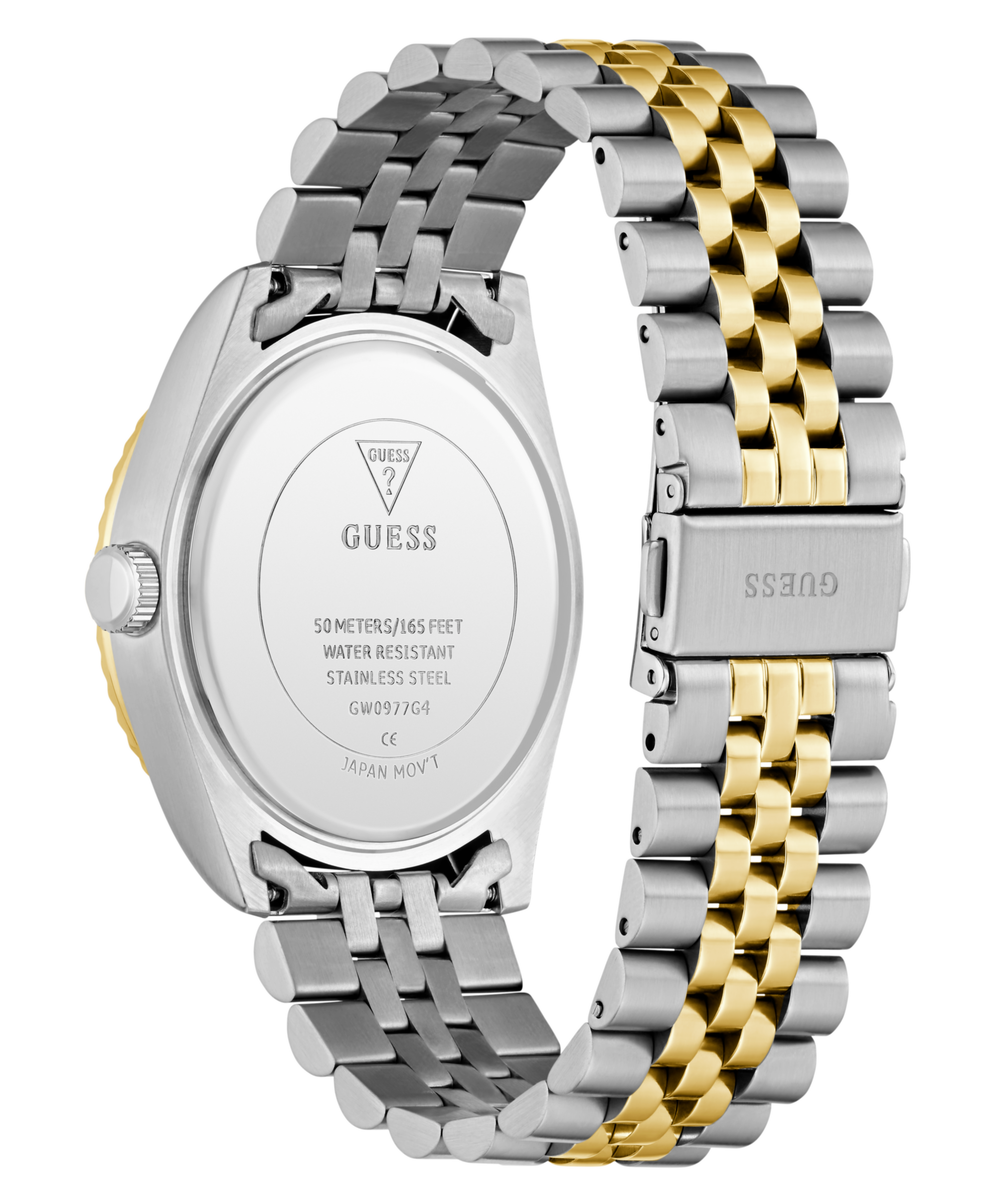 GUESS Mens Jaden 2-Tone Multi-function Date Watch