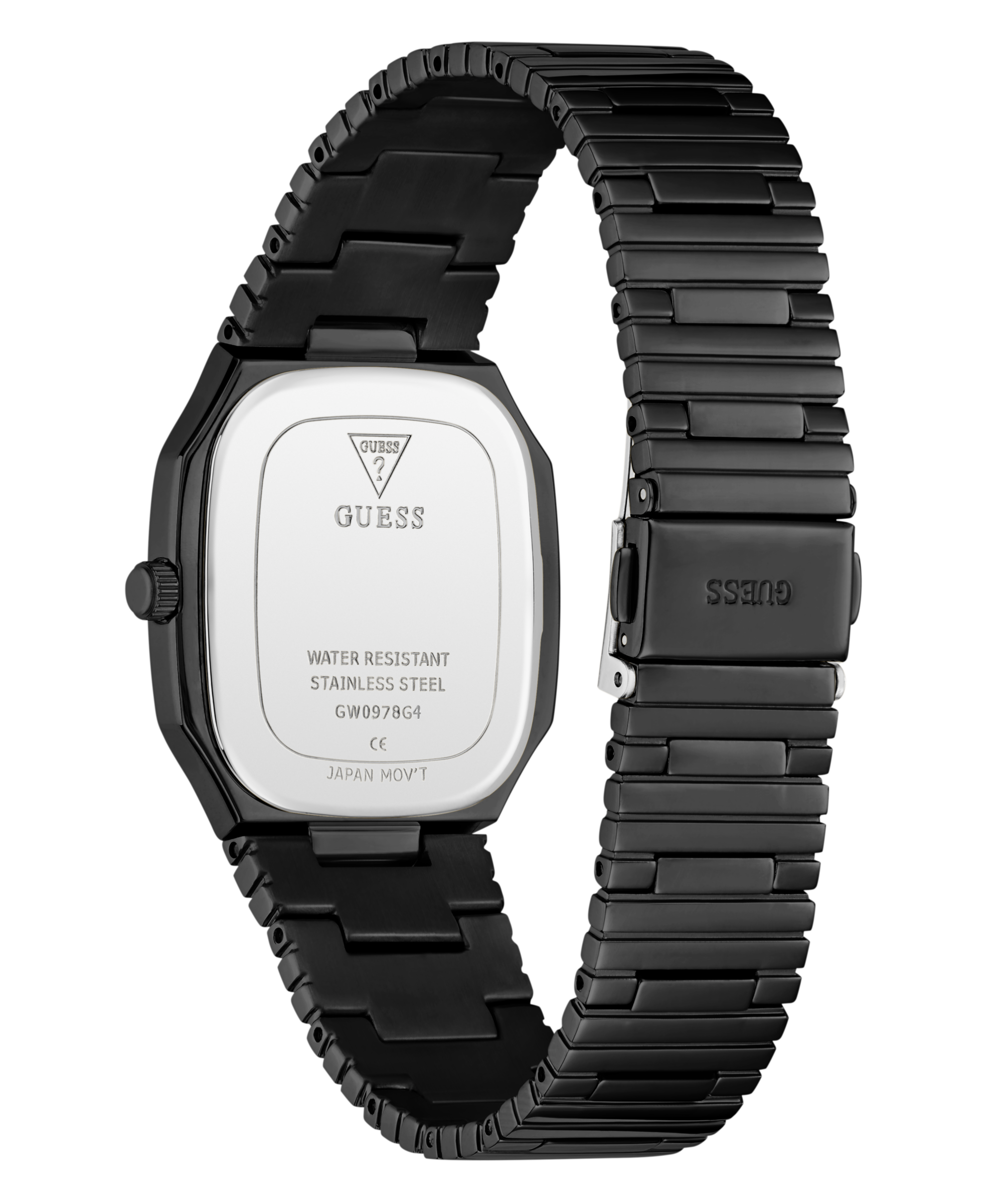 GUESS Mens Black Date Watch