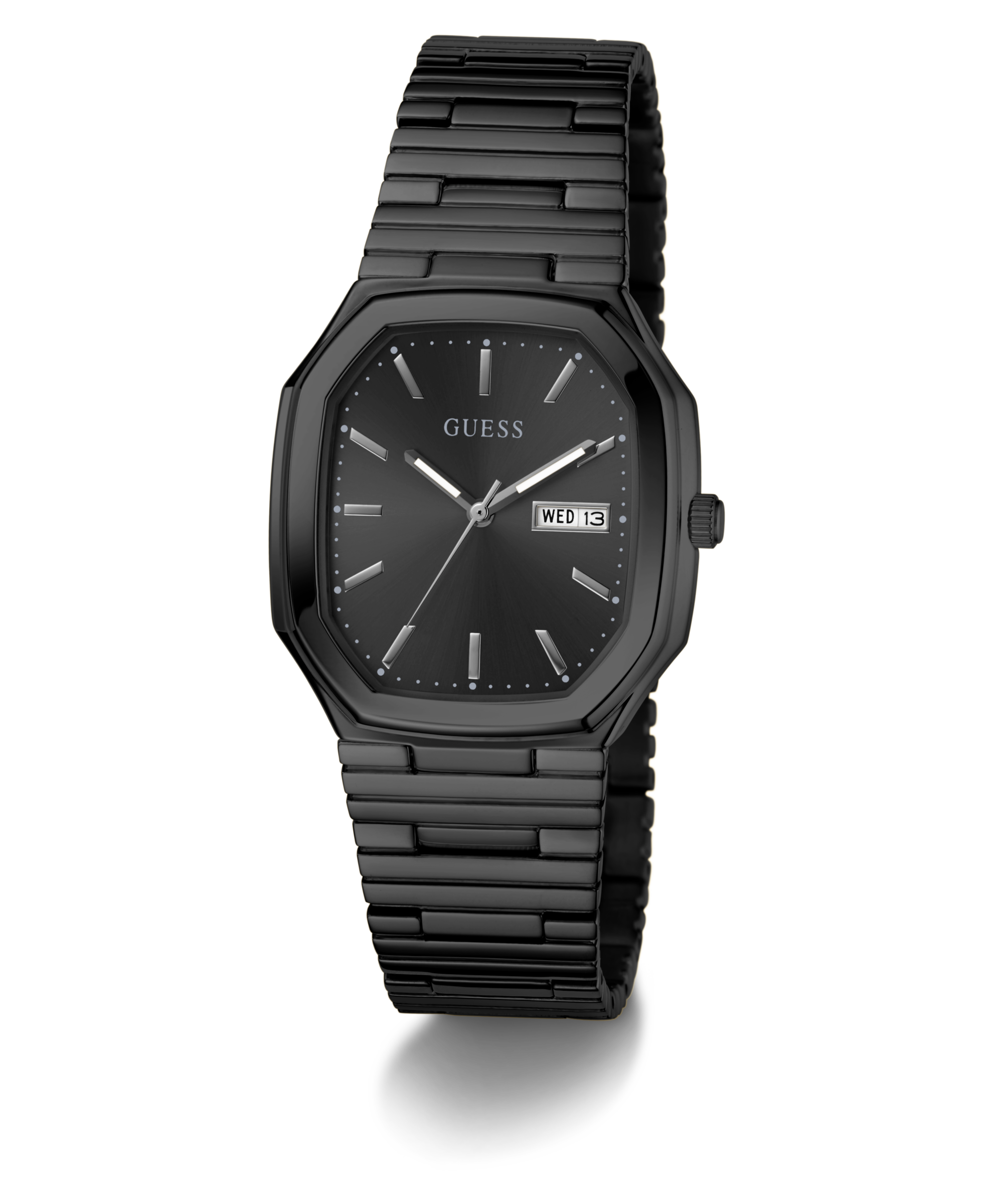 GUESS Mens Black Date Watch