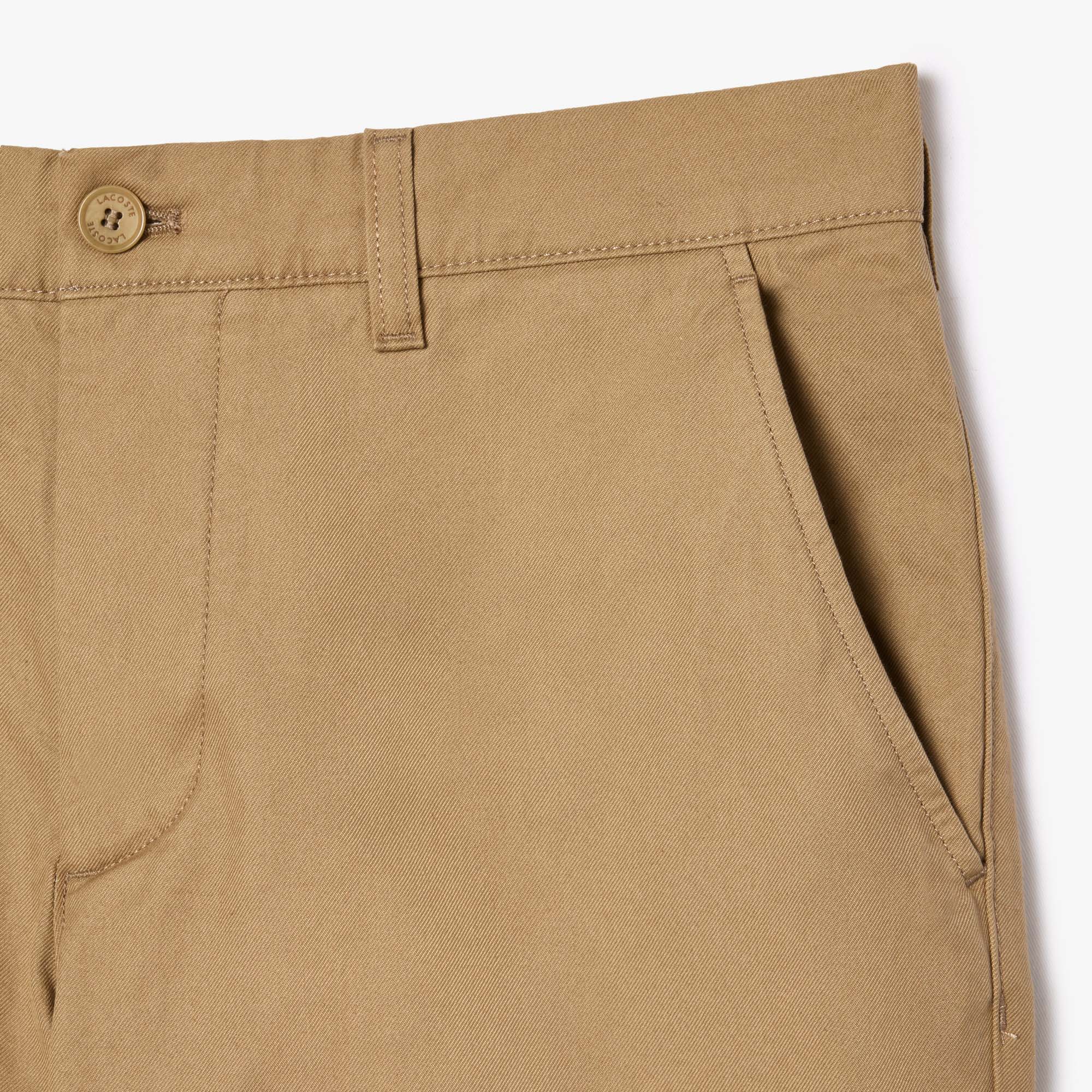 LACOSTE Men's Straight Fit Cotton Twill Pants