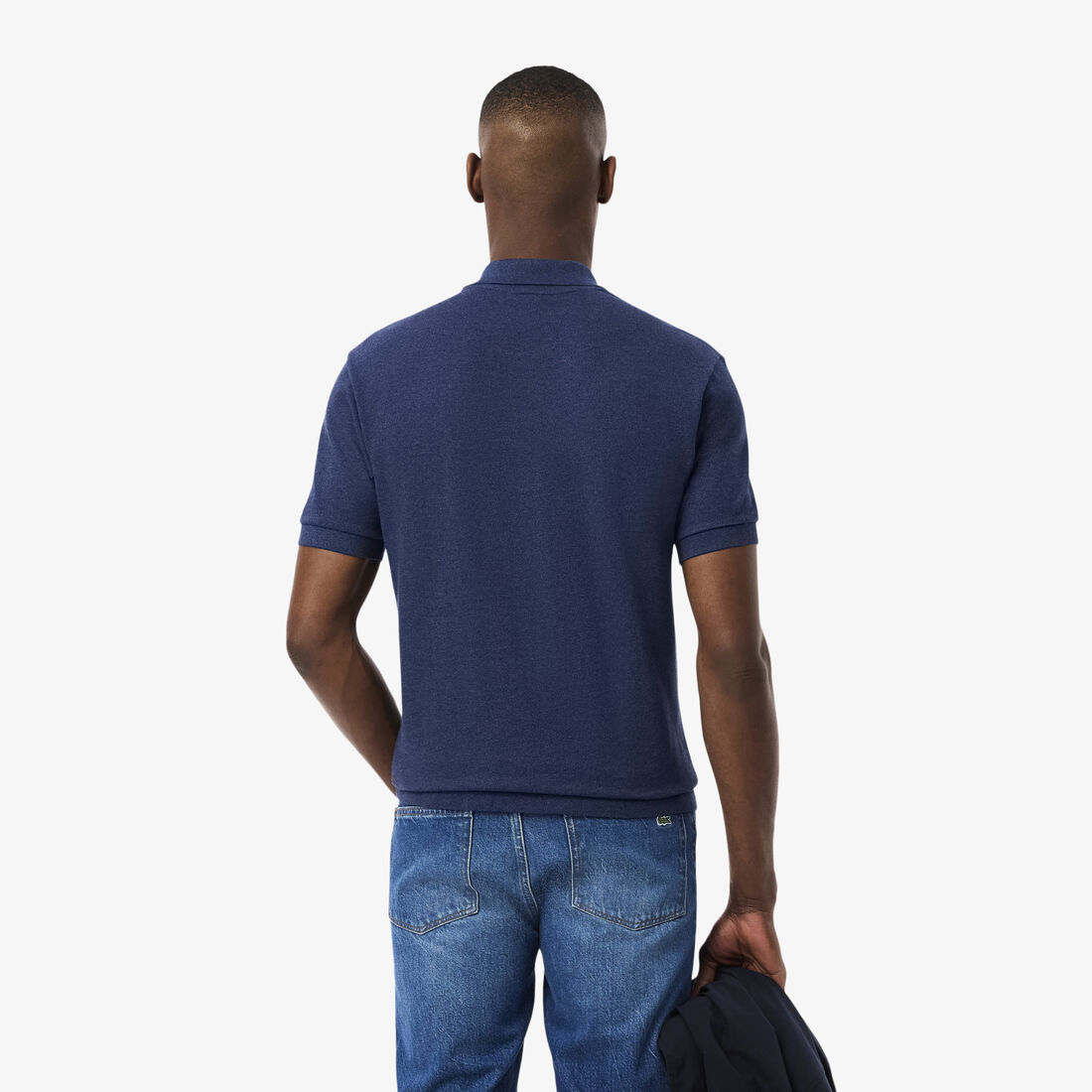 LACOSTE Slim Fit Polo Piké Dark Indigo Blue Men