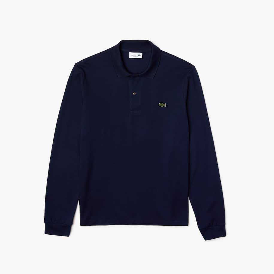 Long-sleeve Lacoste Classic Fit L.13.12 Polo Shirt - 5 - L / 166 - Navy - Lacoste Polo Shirts THE MIX