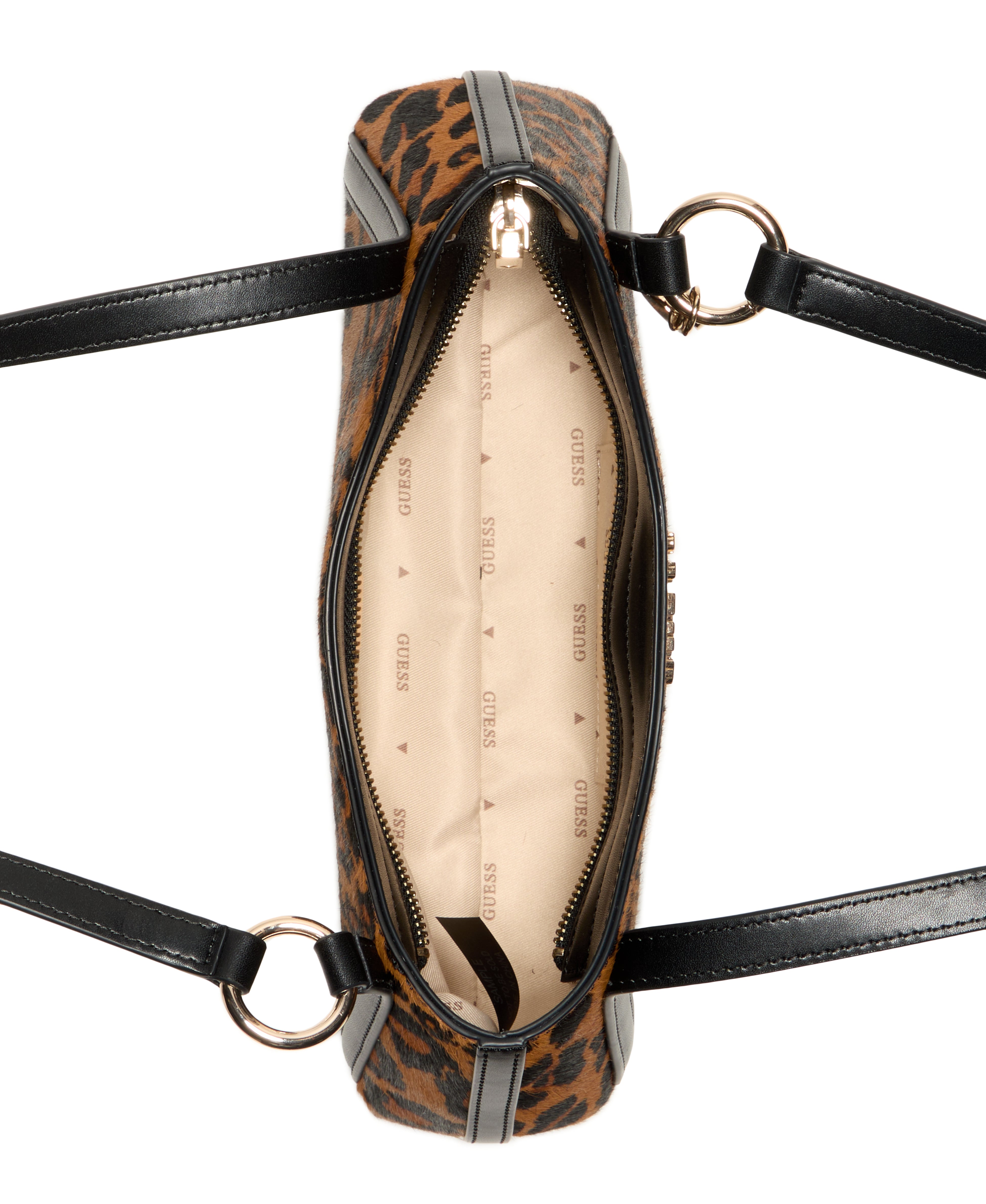 GUESS Domitilla Genuine Leather Shoulder Bag