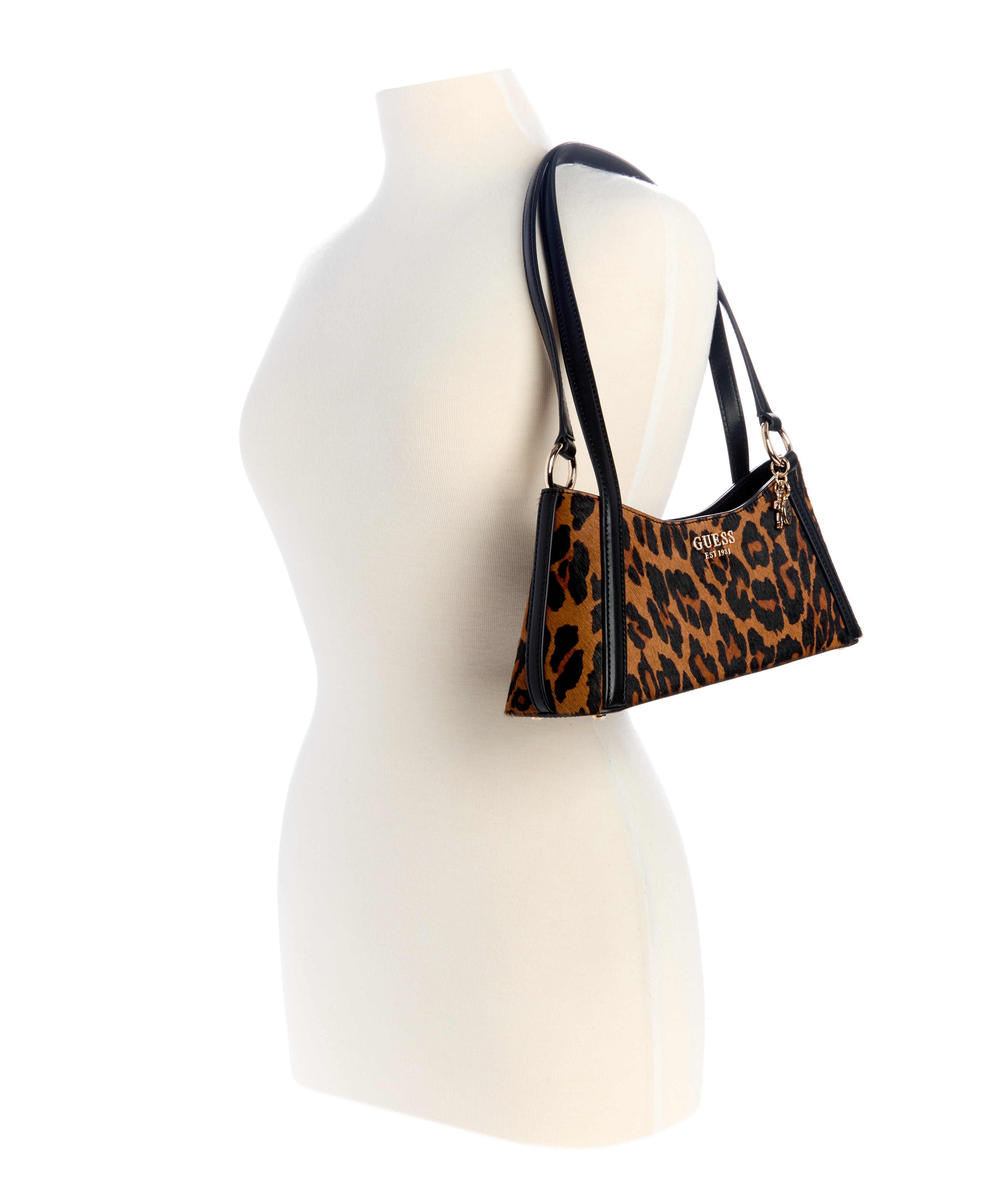 GUESS Domitilla Genuine Leather Shoulder Bag