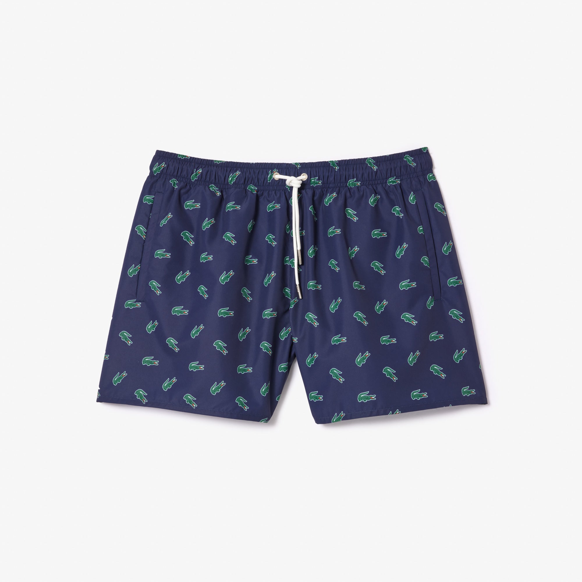 Lacoste Men's Patterned Navy Blue Swimsuit