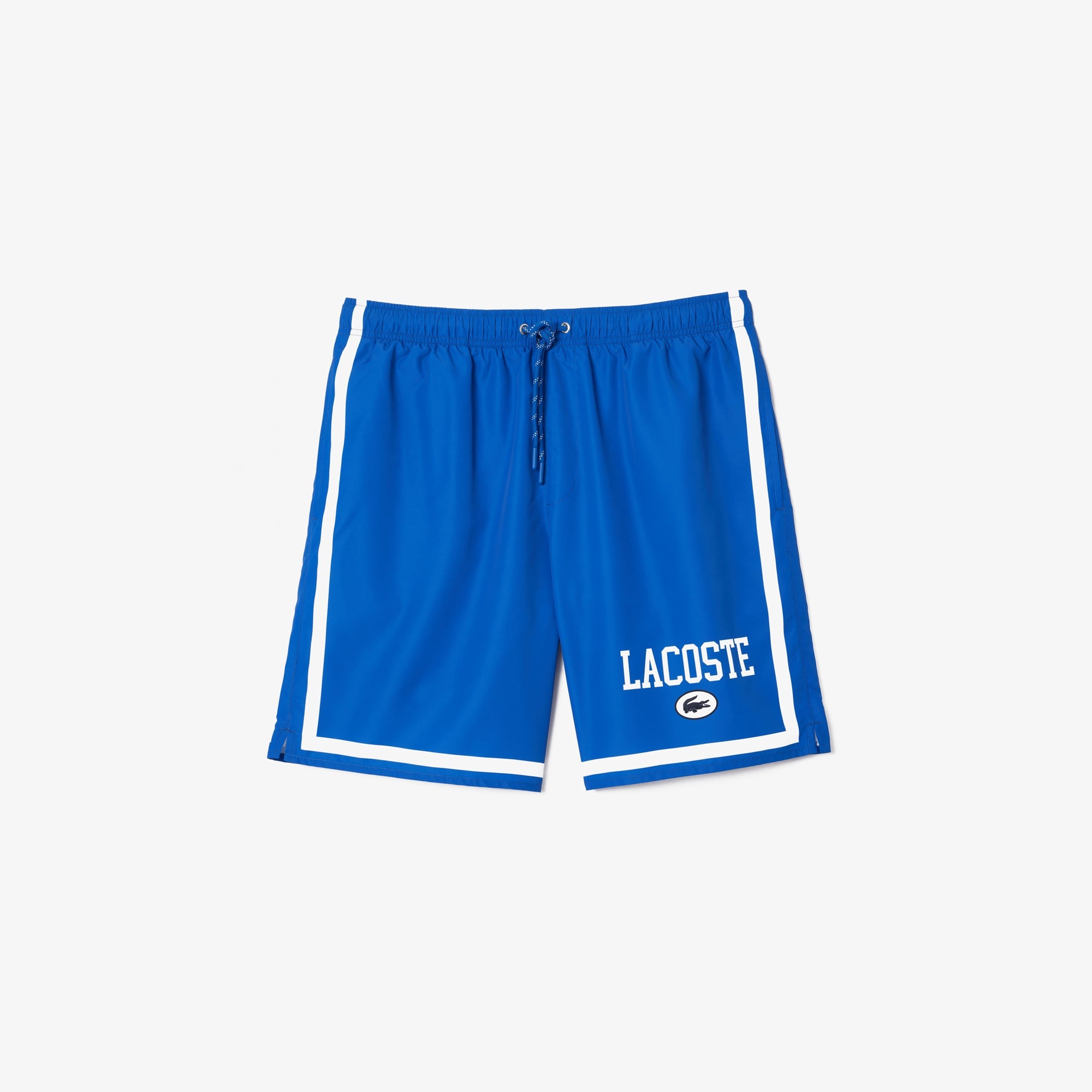 Lacoste Long Print Swim Trunks