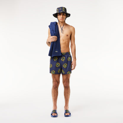 Lacoste Men's Swimwear Printed Short - Lacoste Apparel THE MIX