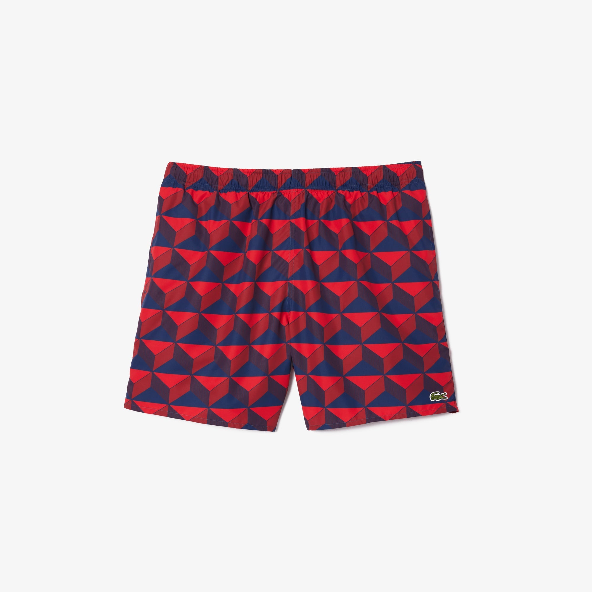Lacoste Mid Length Graphic Swim Trunks