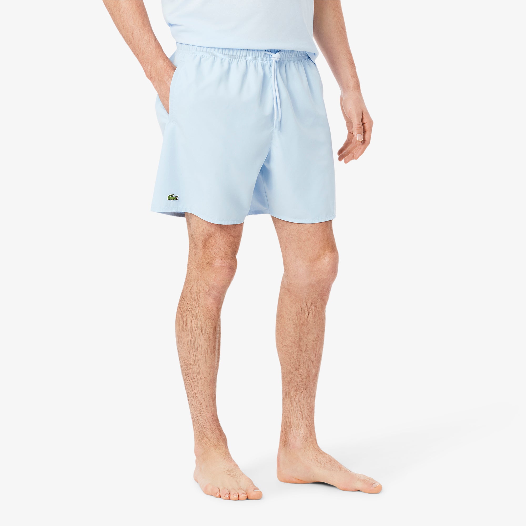 LACOSTE Men's Mid Length Swim Trunks