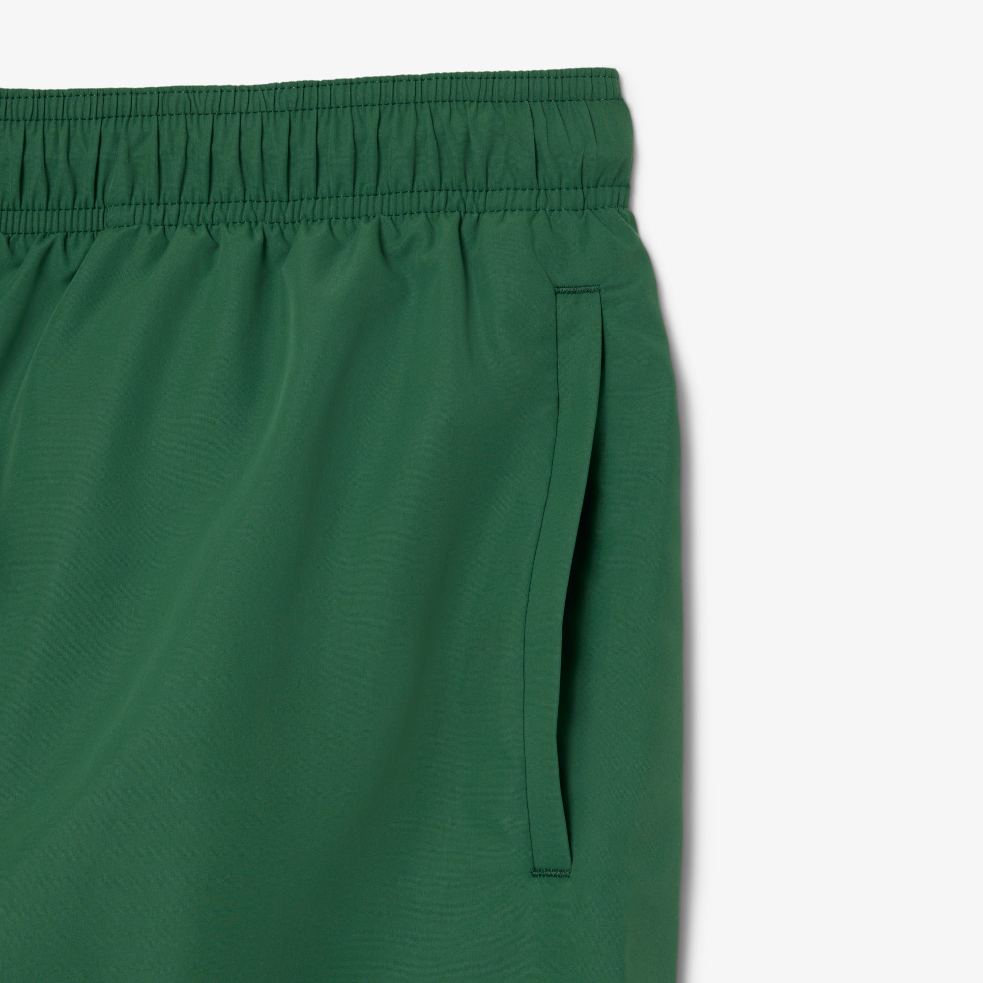 LACOSTE Mid Length Monochrome Swim Trunks