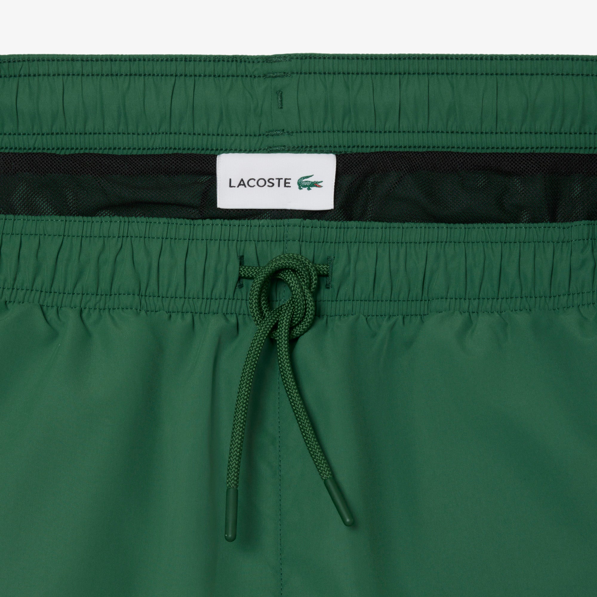 LACOSTE Mid Length Monochrome Swim Trunks