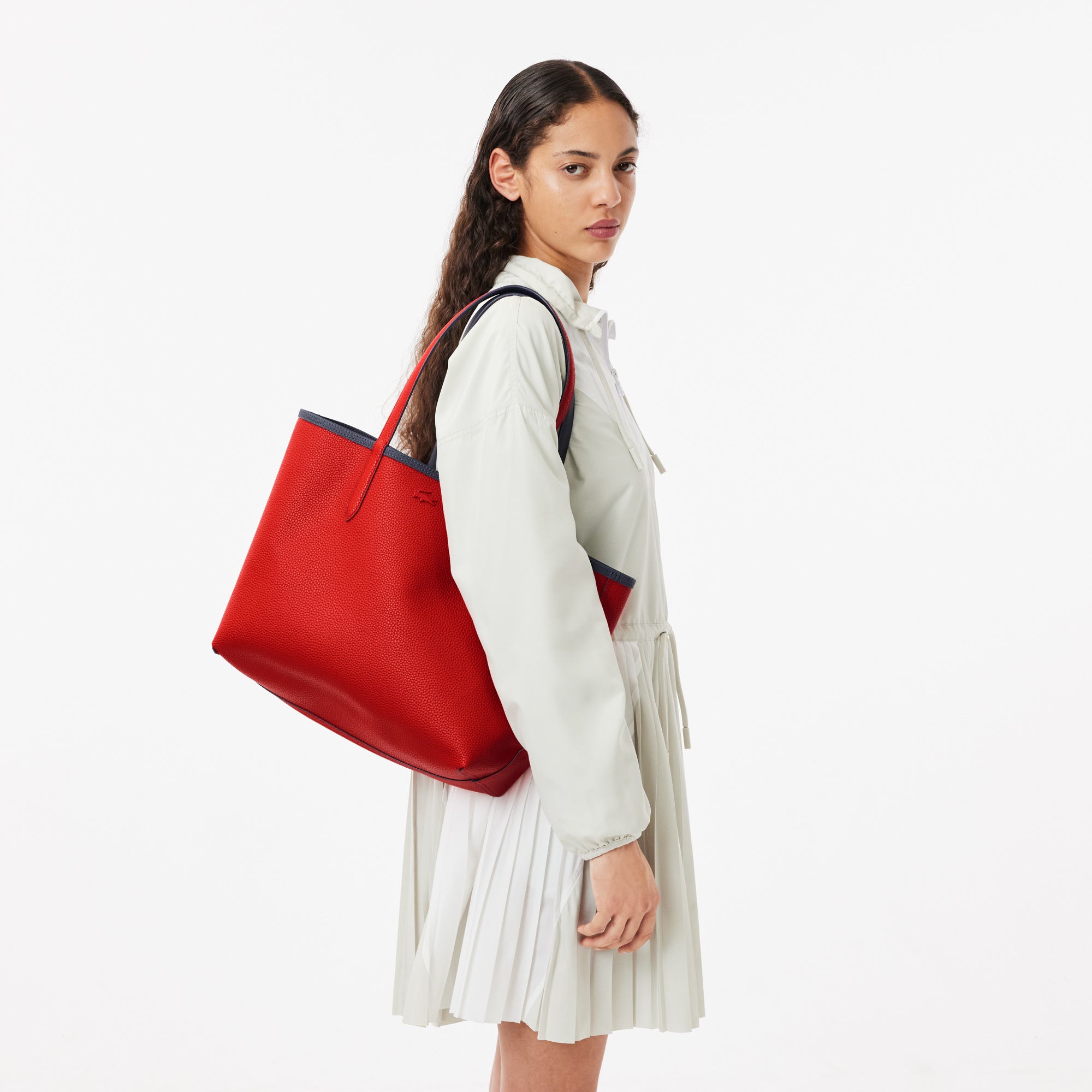 LACOSTE Anna Reversible Tote & Pouch