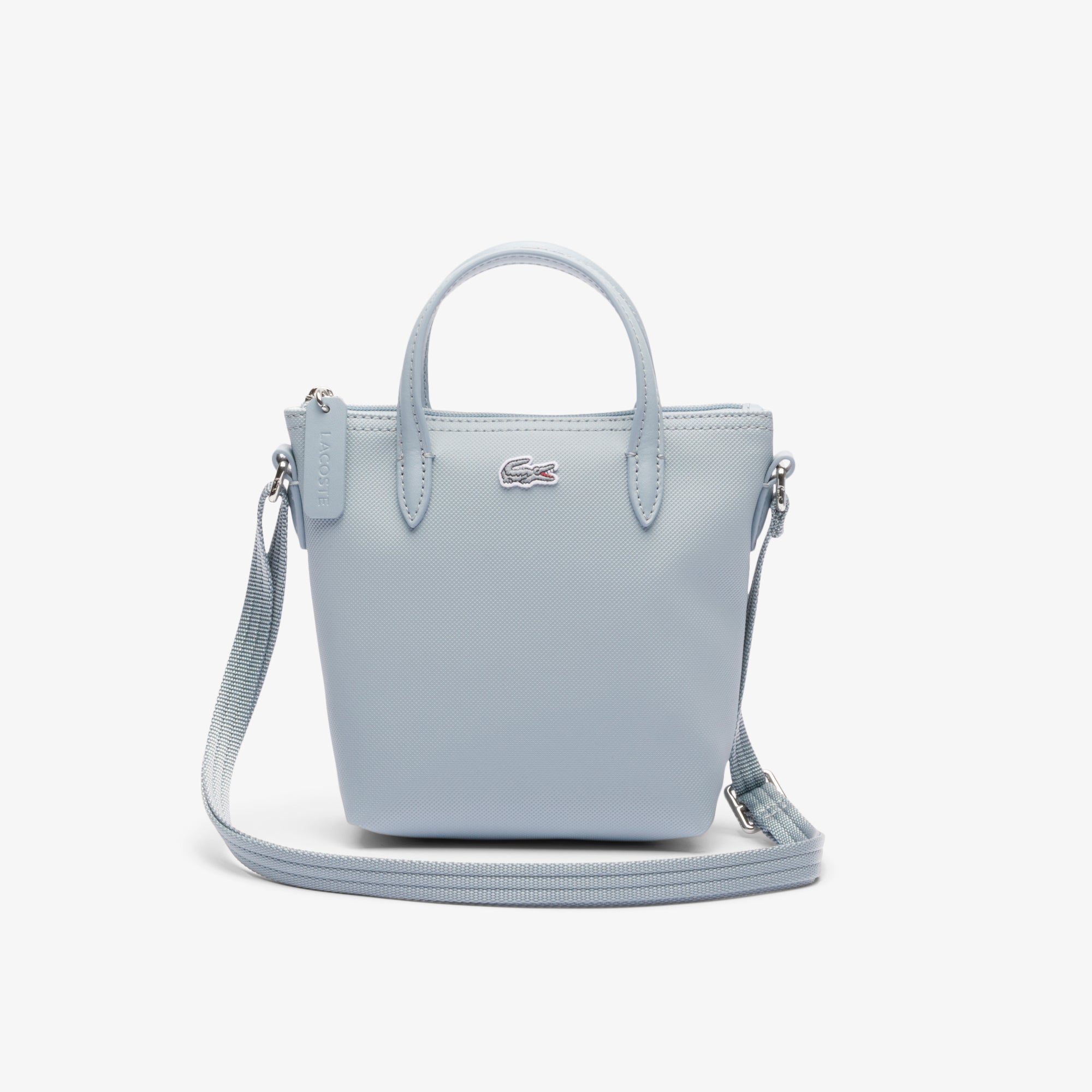 Lacoste Women's L.12.12 Concept Petit Pique Coated Canvas Mini Zip Tote Bag
