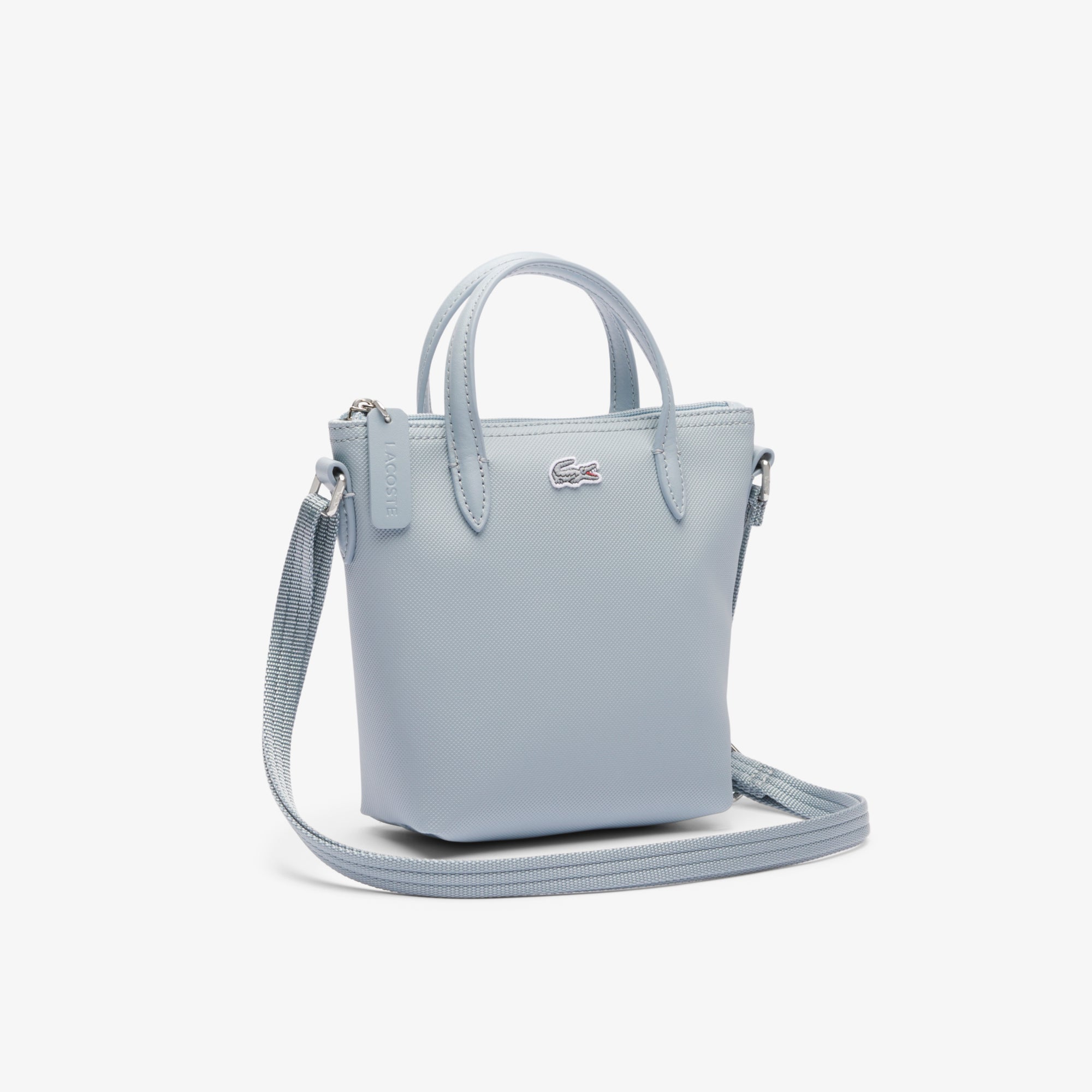 Lacoste Women's L.12.12 Concept Petit Pique Coated Canvas Mini Zip Tote Bag