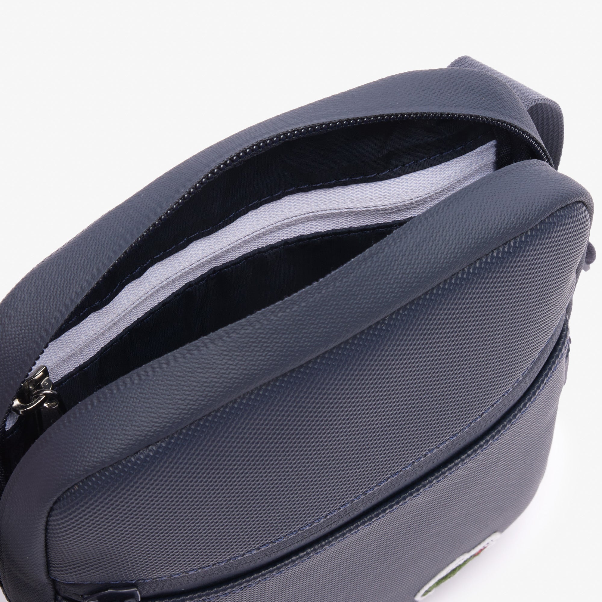 Lacoste Men's Coated Canvas Small Flat Crossbody Bag