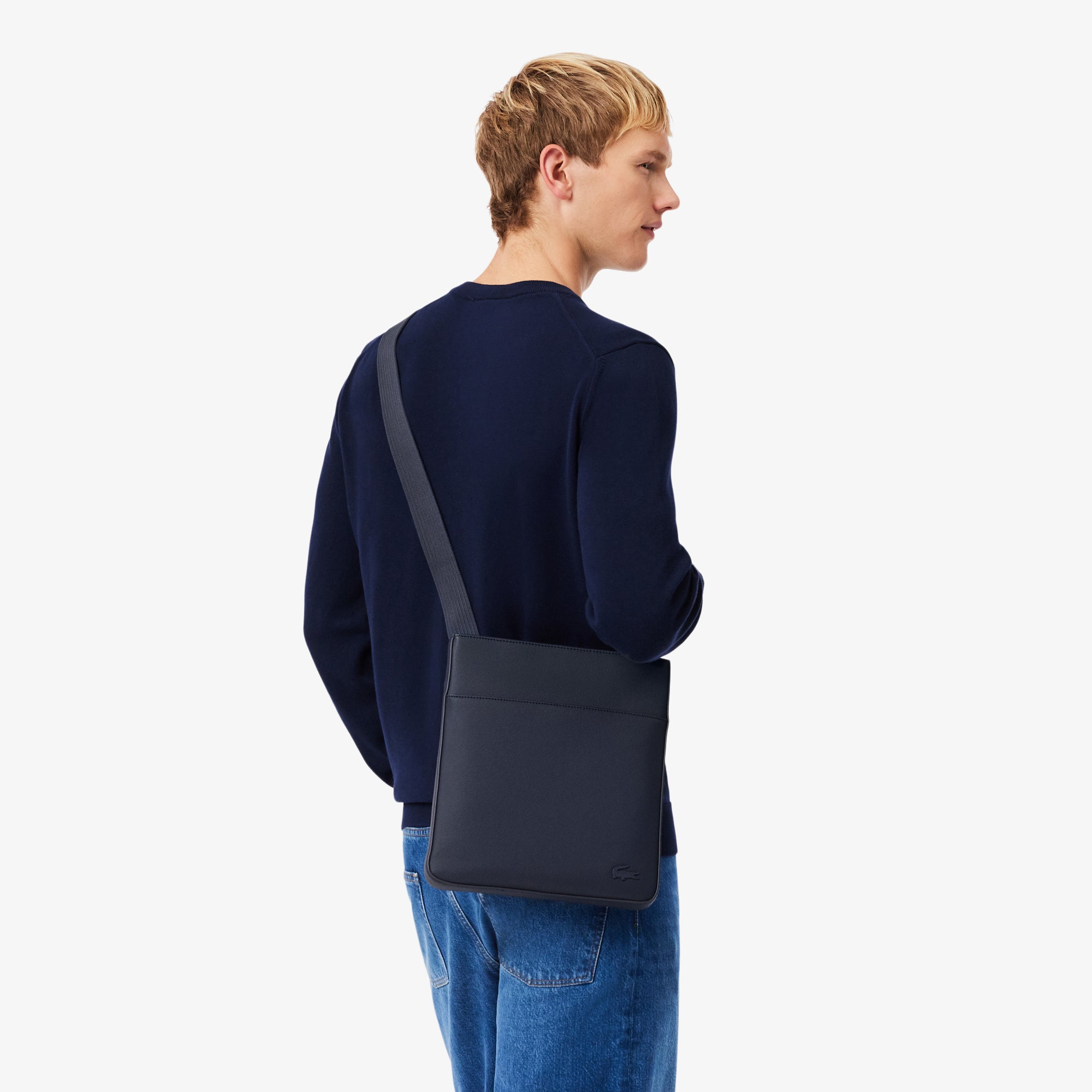 LACOSTE Classic Flat Satchel