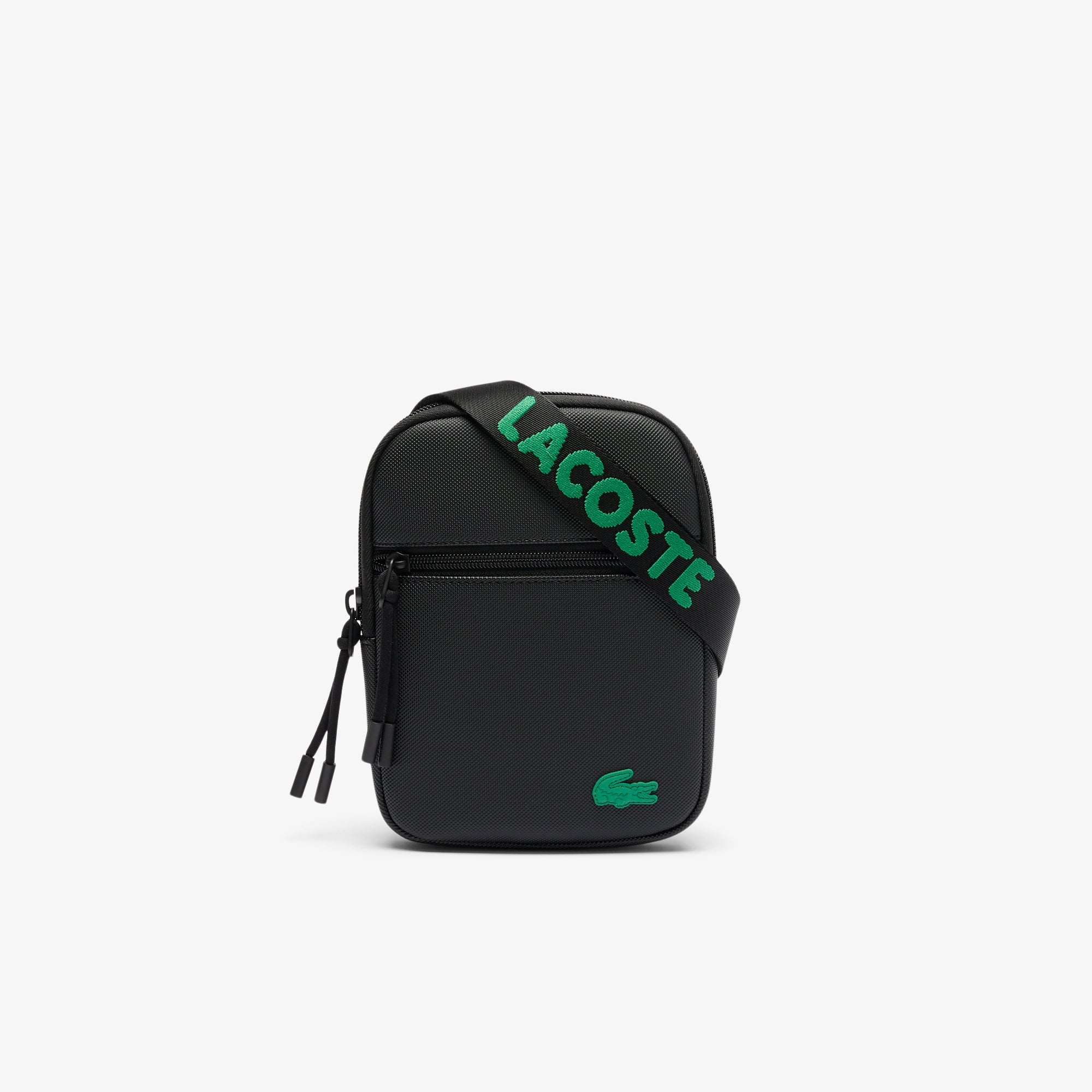 Lacoste Men's Small LCST Slimline Piqué Satchel Bag