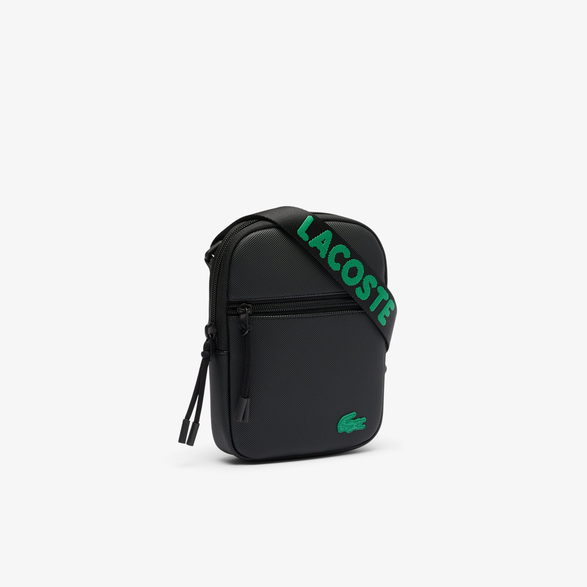 Lacoste Men's Small LCST Slimline Piqué Satchel Bag
