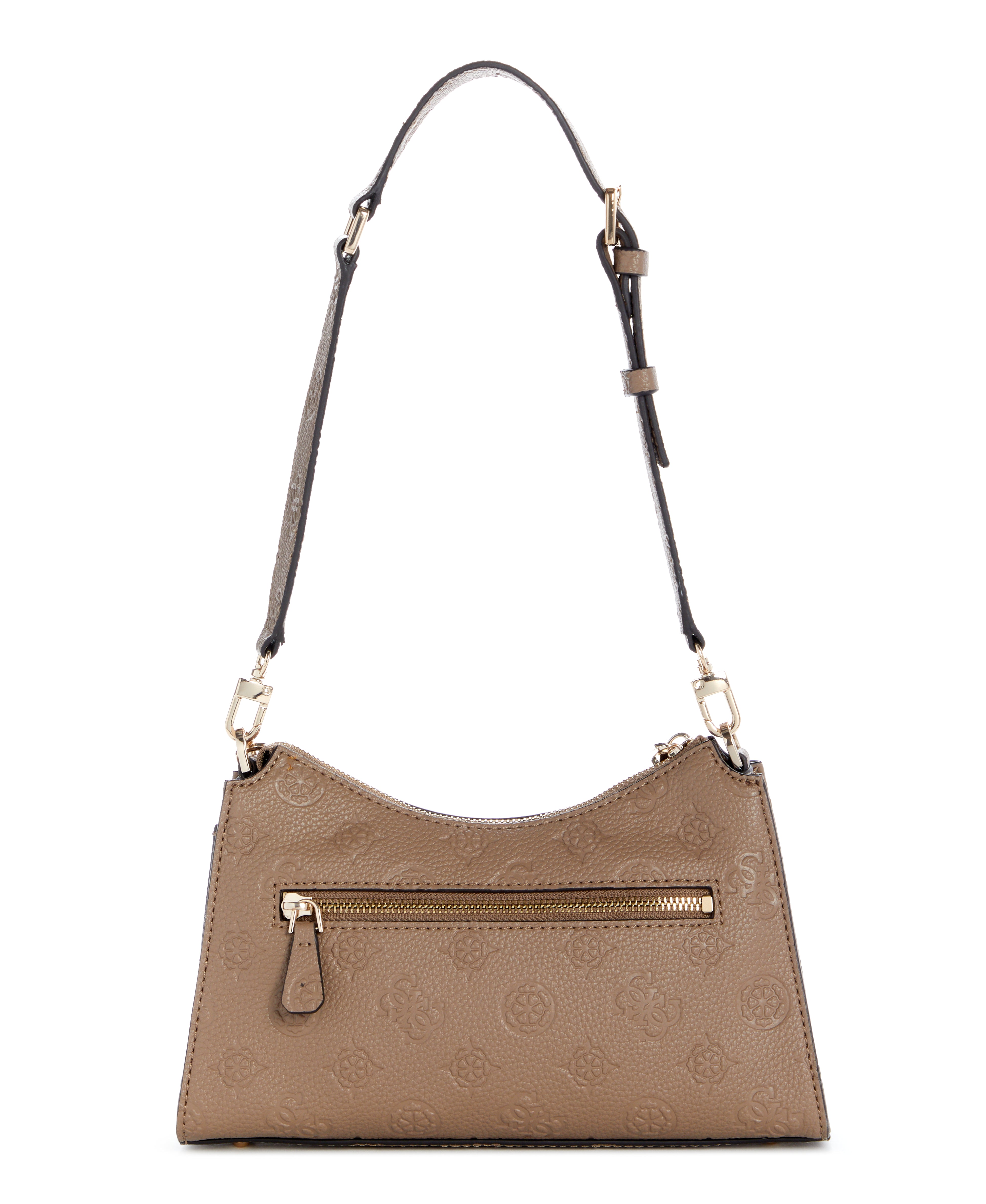 GUESS Cresidia II Top Zip Shoulder Bag Black