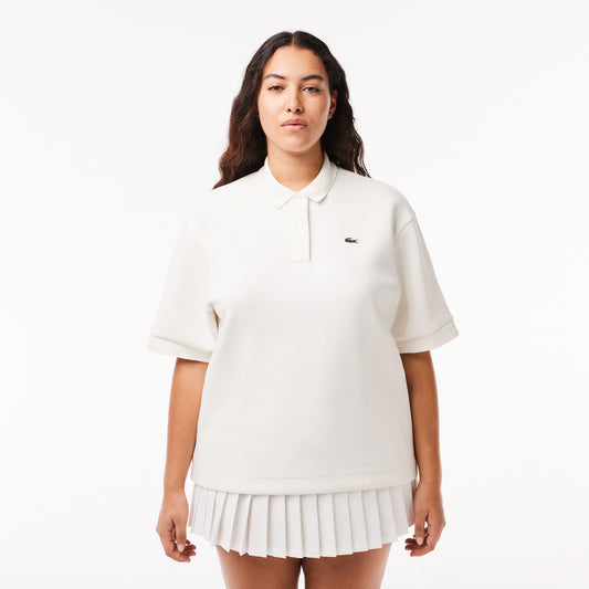 Lacoste Double Sided Cotton Pique Oversized Polo Shirt