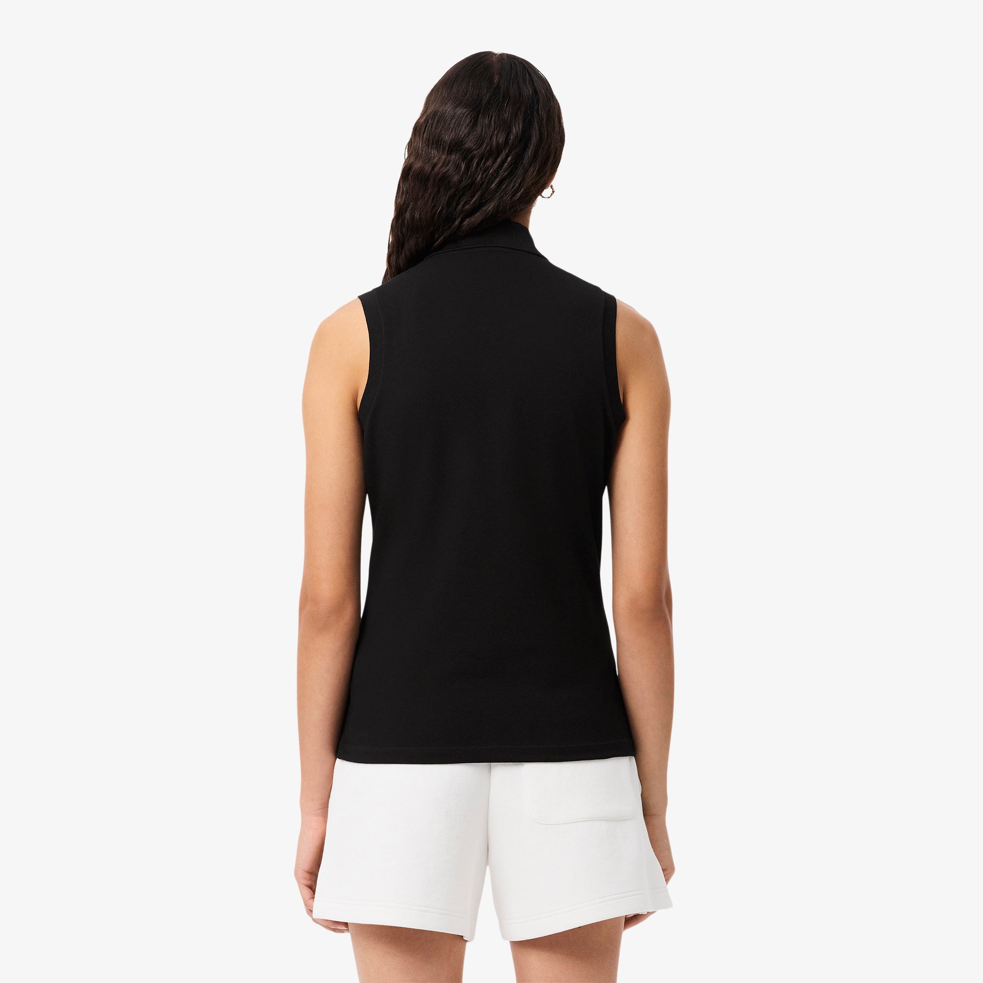 LACOSTE Women's Slim Fit L.12.D Sleeveless Stretch Polo Shirt
