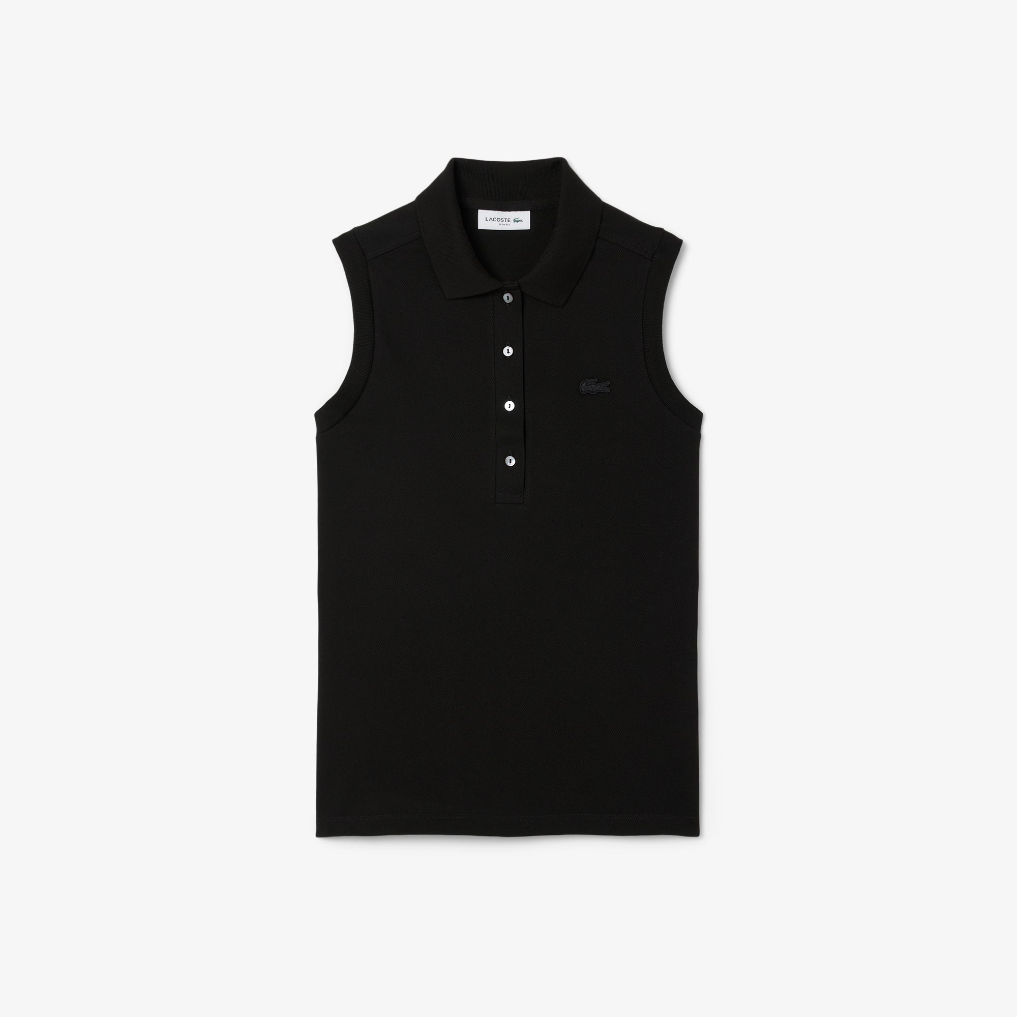LACOSTE Women's Slim Fit L.12.D Sleeveless Stretch Polo Shirt