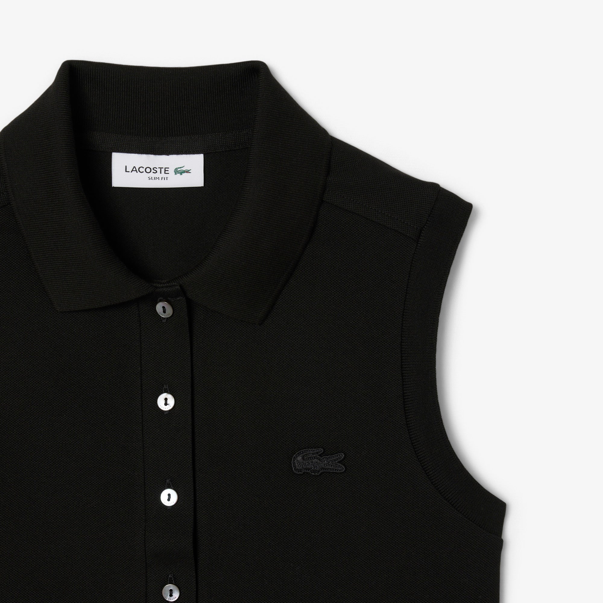 LACOSTE Women's Slim Fit L.12.D Sleeveless Stretch Polo Shirt
