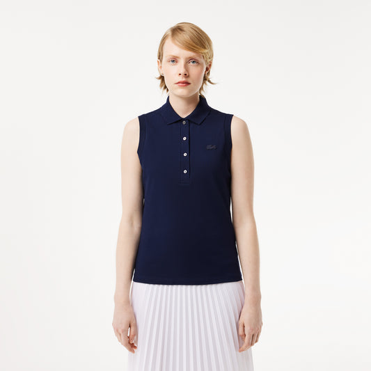 Lacoste Women's Sleeveless Cotton Piqué Polo