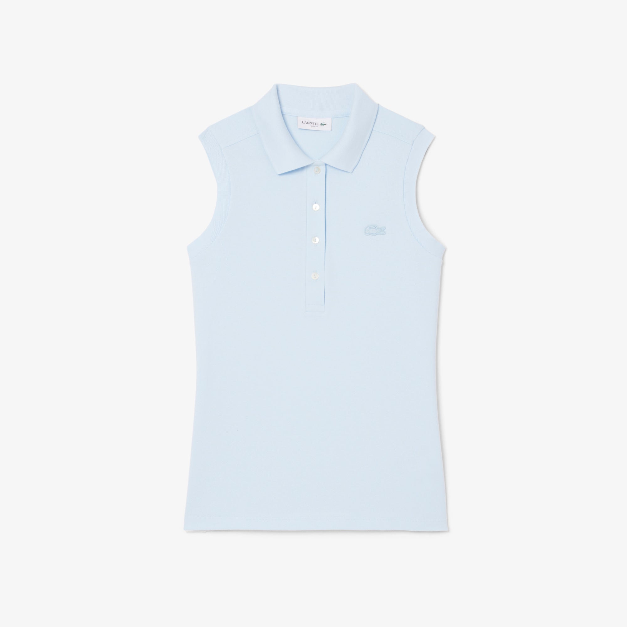LACOSTE Women's Slim Fit L.12.D Sleeveless Stretch Polo Shirt