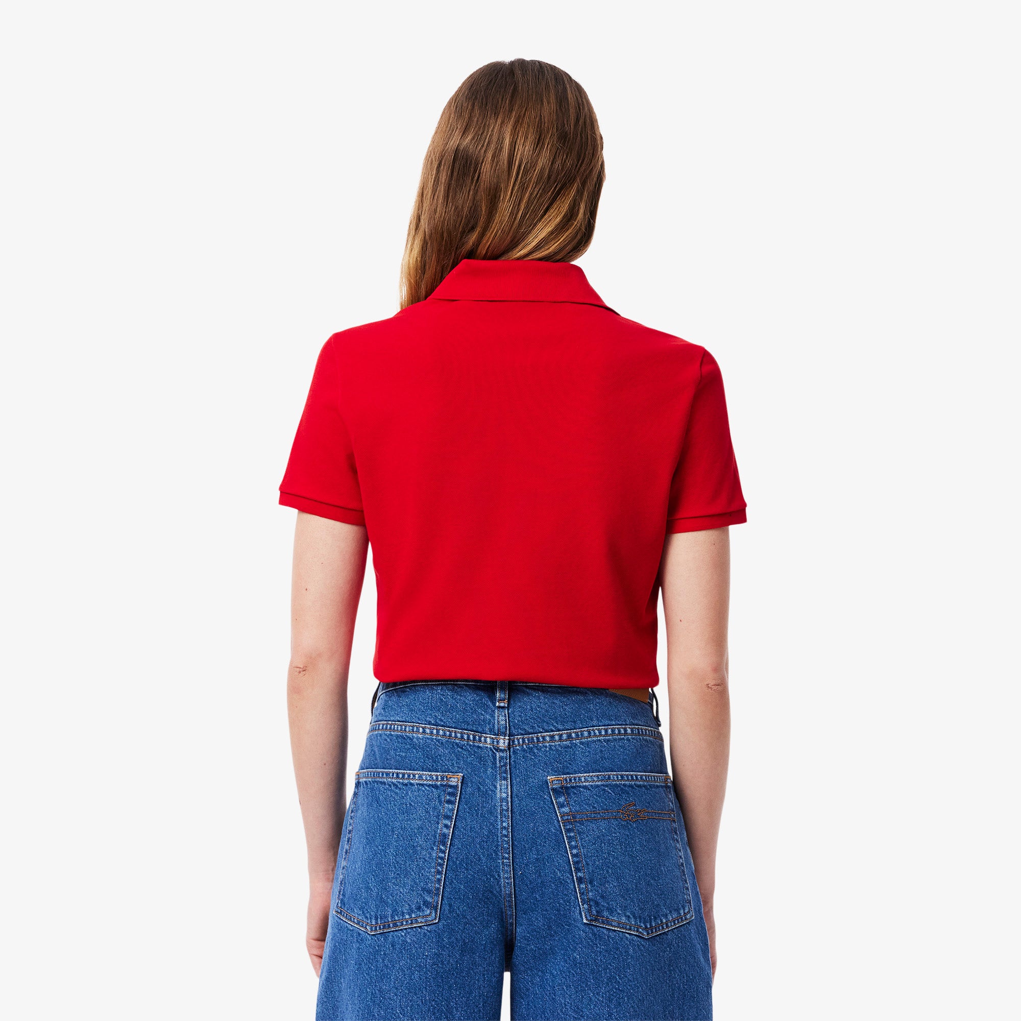LACOSTE Women's Slim fit Stretch Cotton Piqué Polo Shirt
