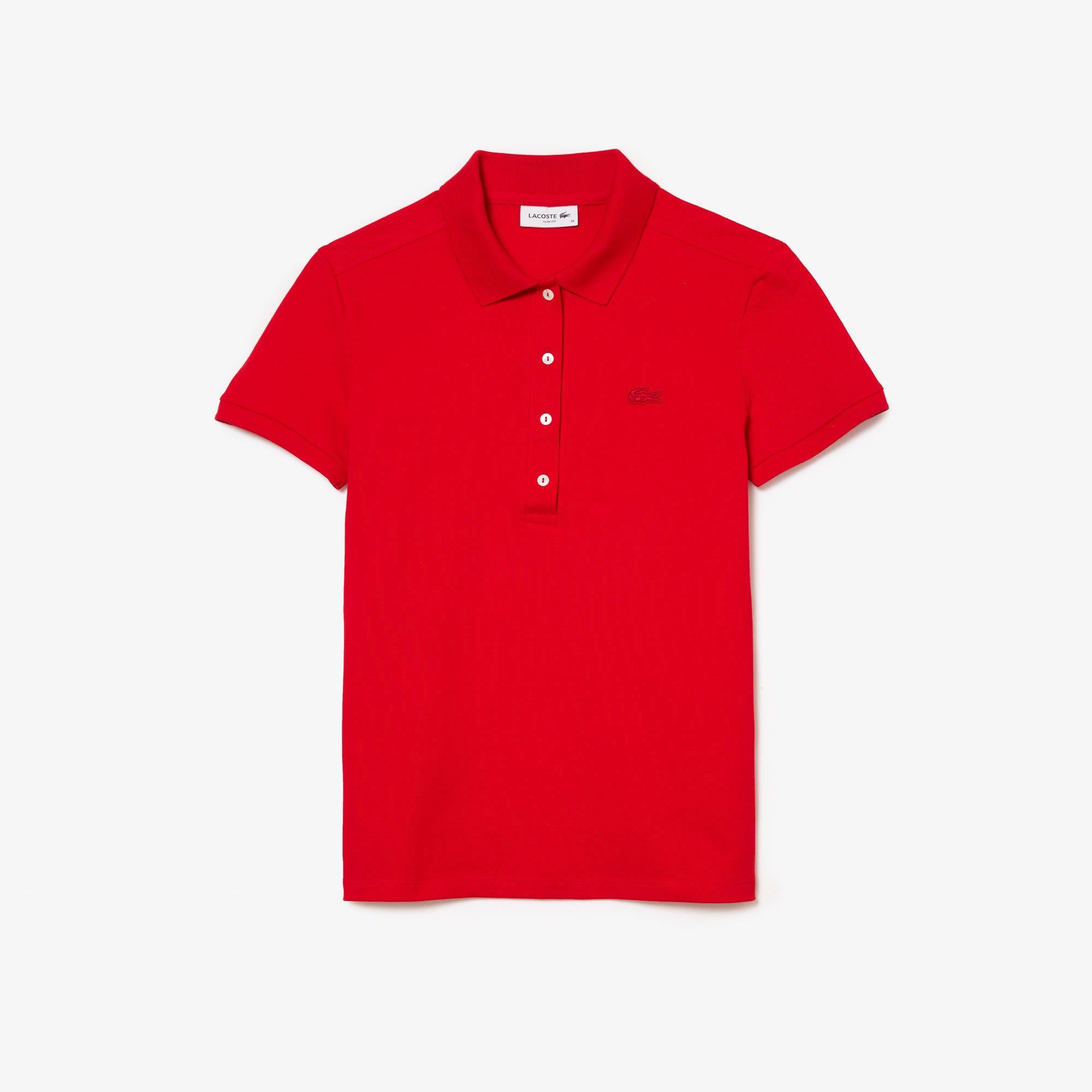 LACOSTE Women's Slim fit Stretch Cotton Piqué Polo Shirt