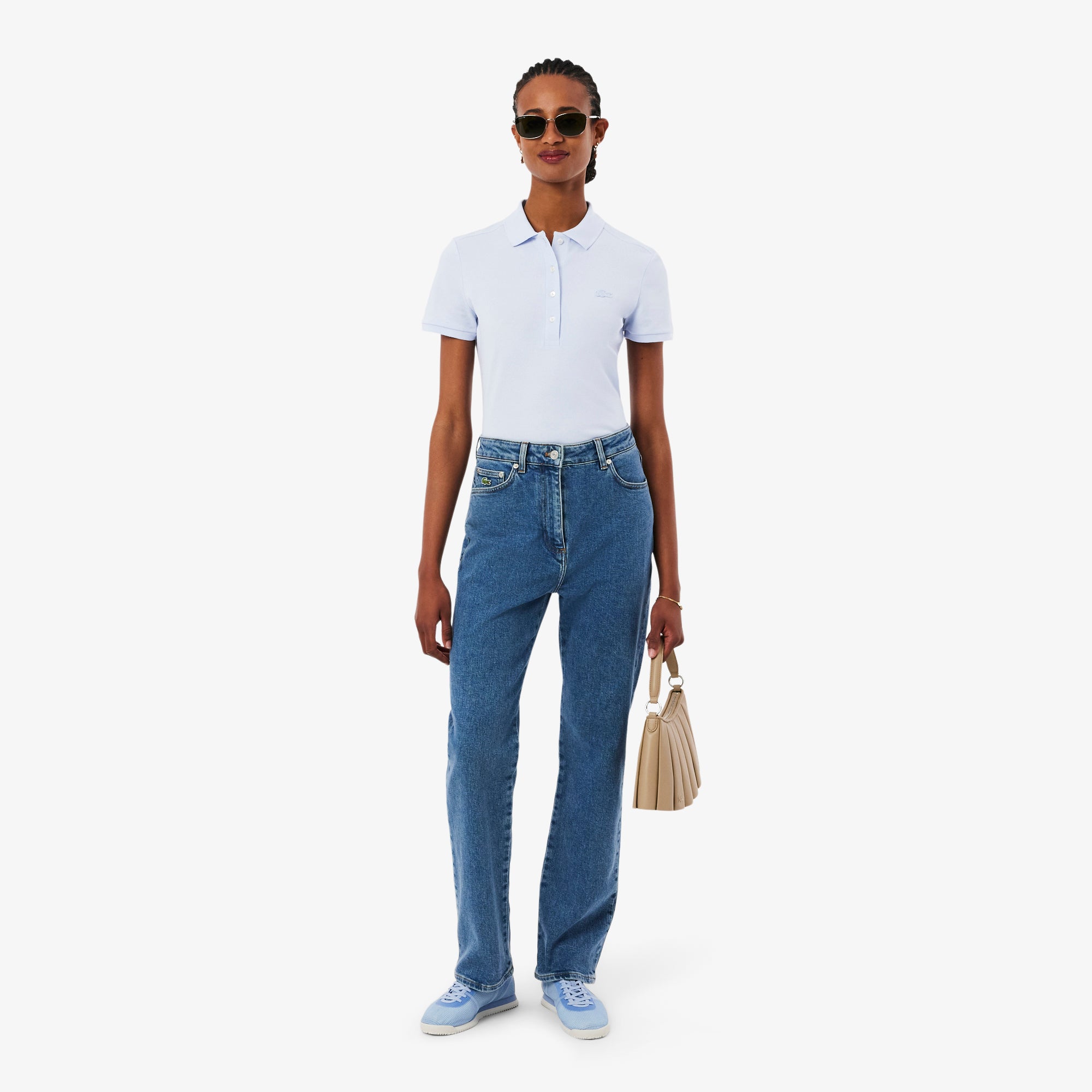 LACOSTE Women's Slim fit Stretch Cotton Piqué Polo Shirt