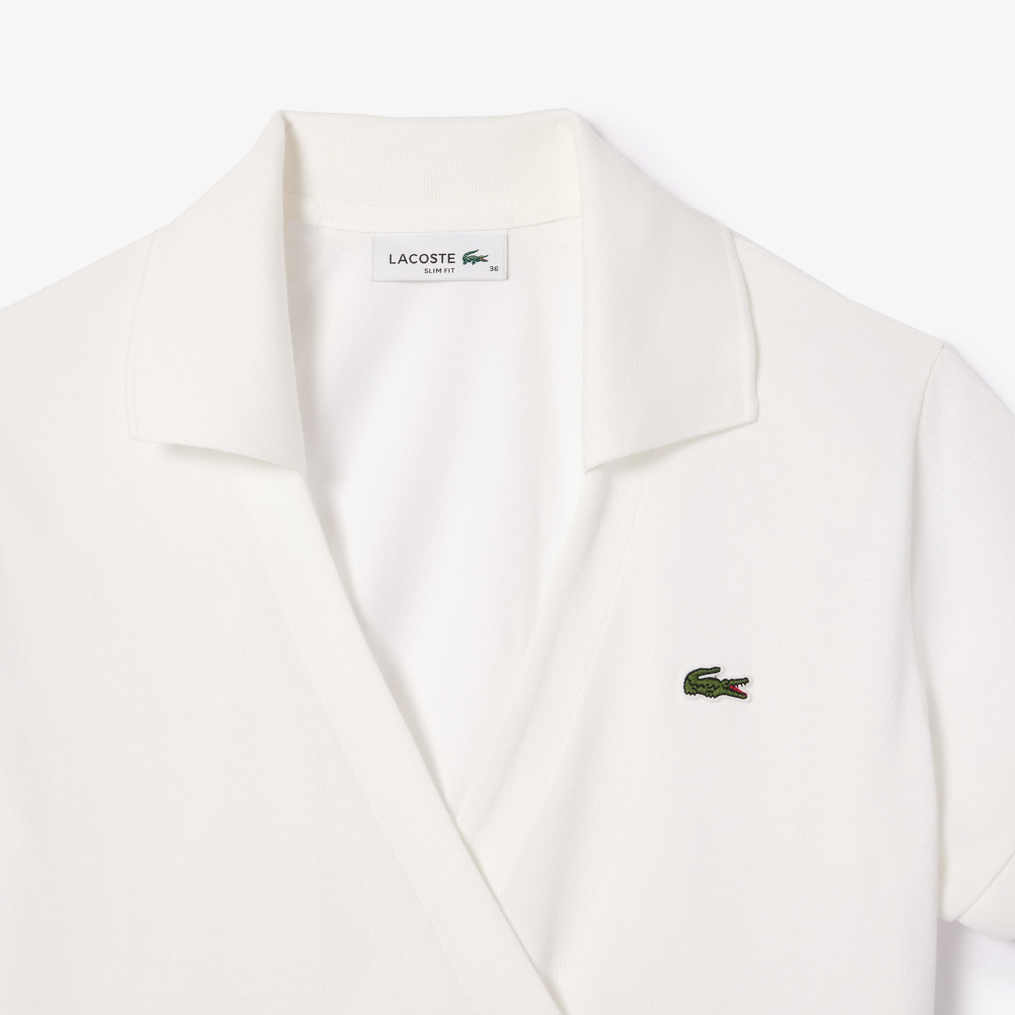 LACOSTE Women's Crossover Stretch Pique Polo Shirt
