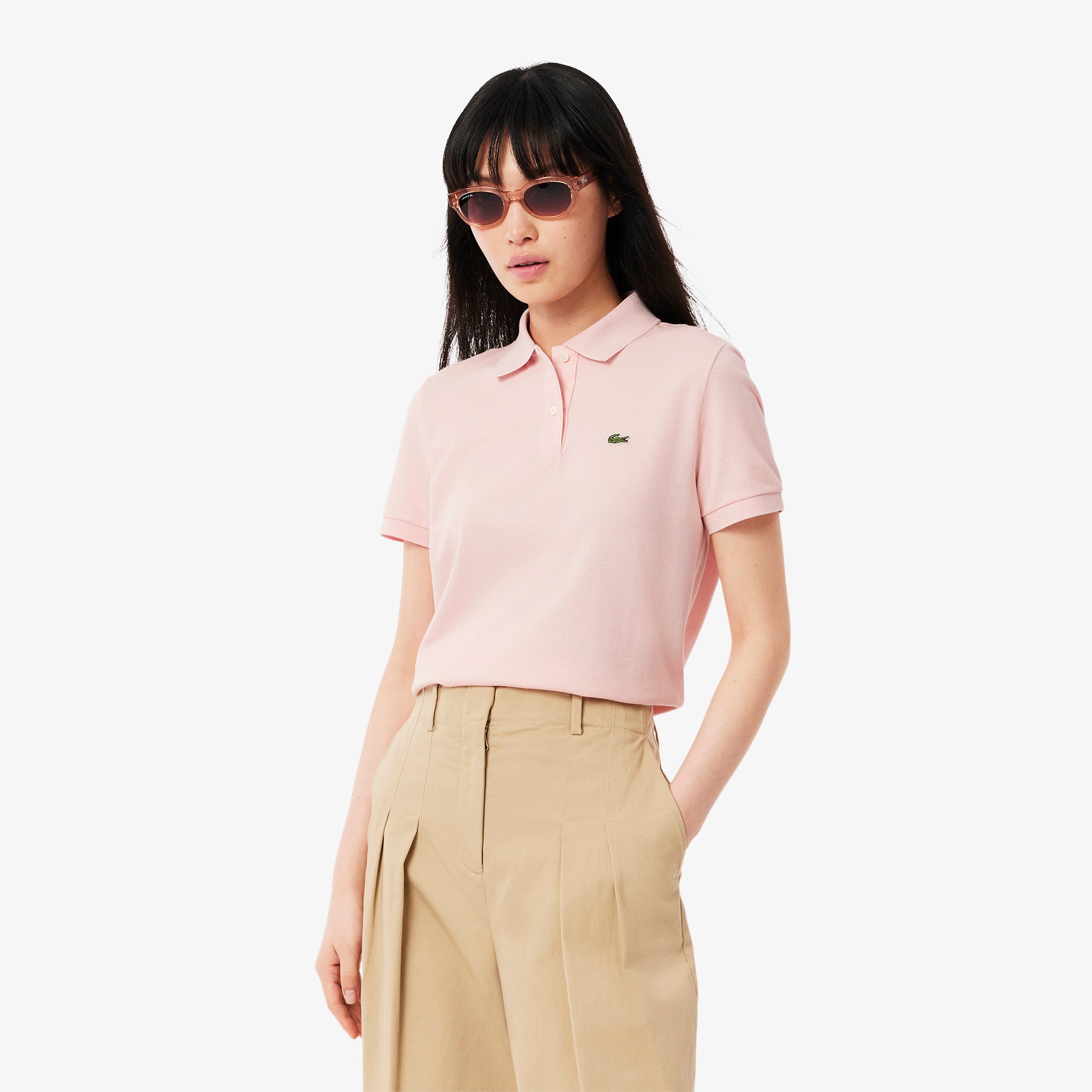 LACOSTE Women's Regular Fit Supple Petit Piqué Polo