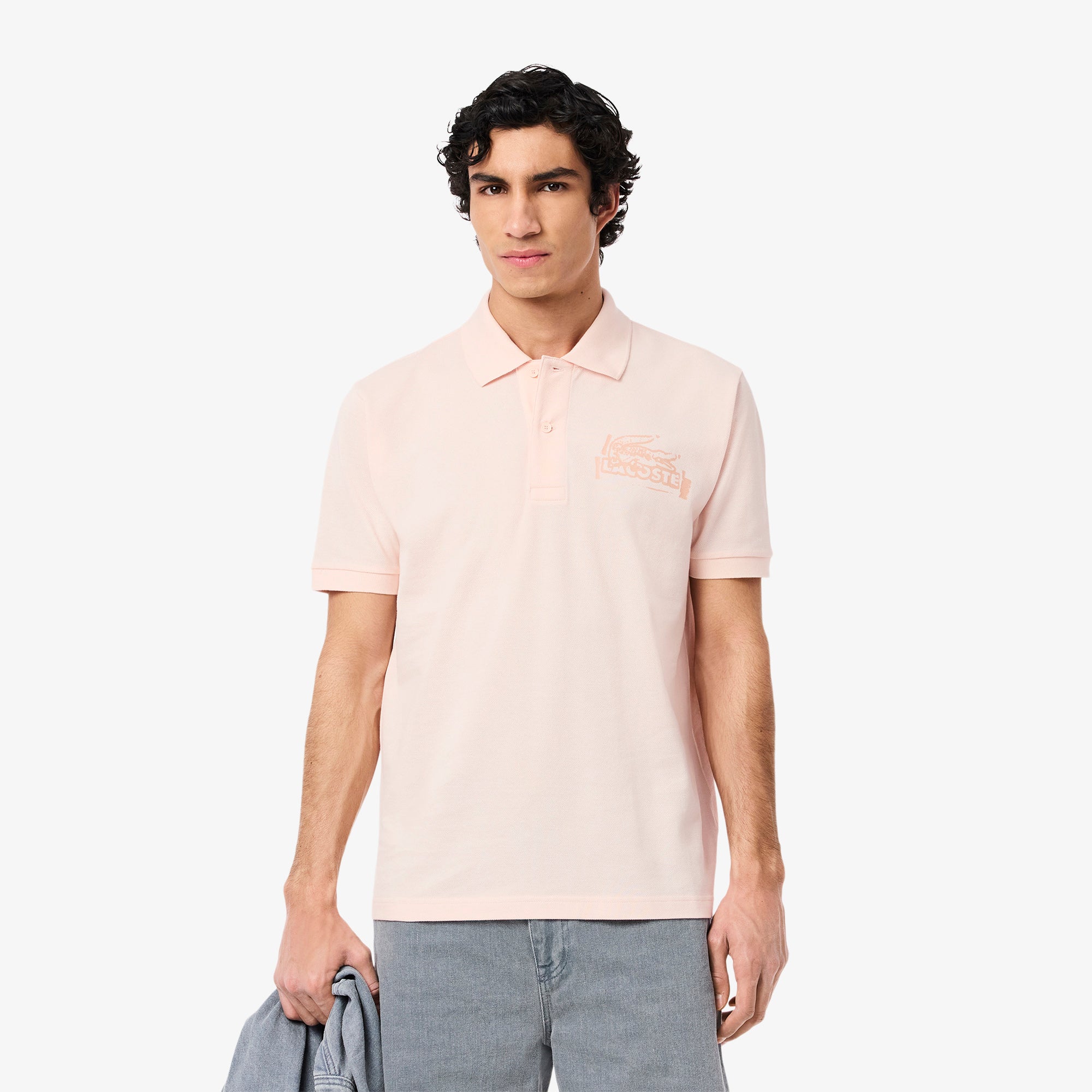 LACOSTE Men's Classic Fit Printed L.12.12 Polo