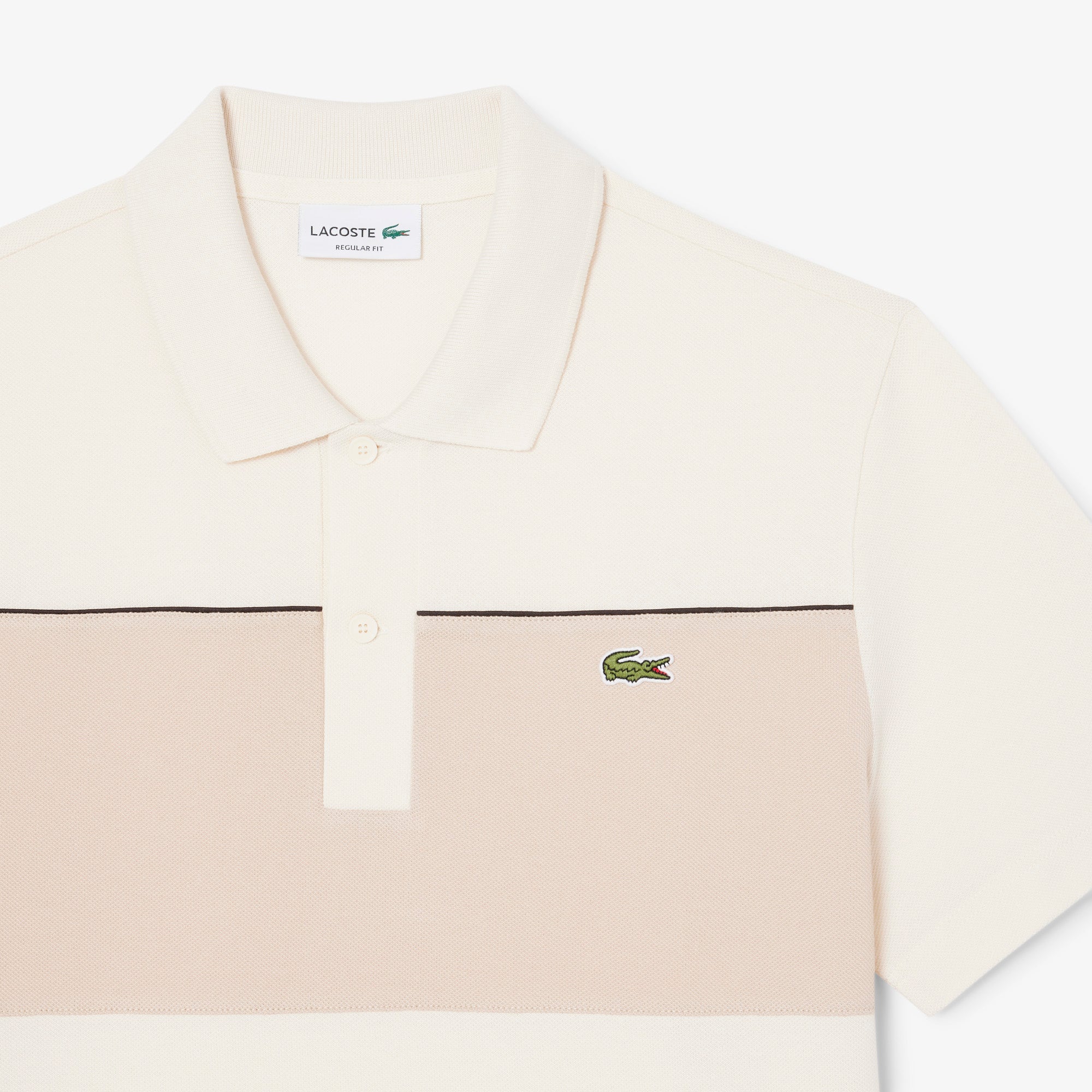 LACOSTE Men Regular Fit Colour-Block Piqué Polo Shirt