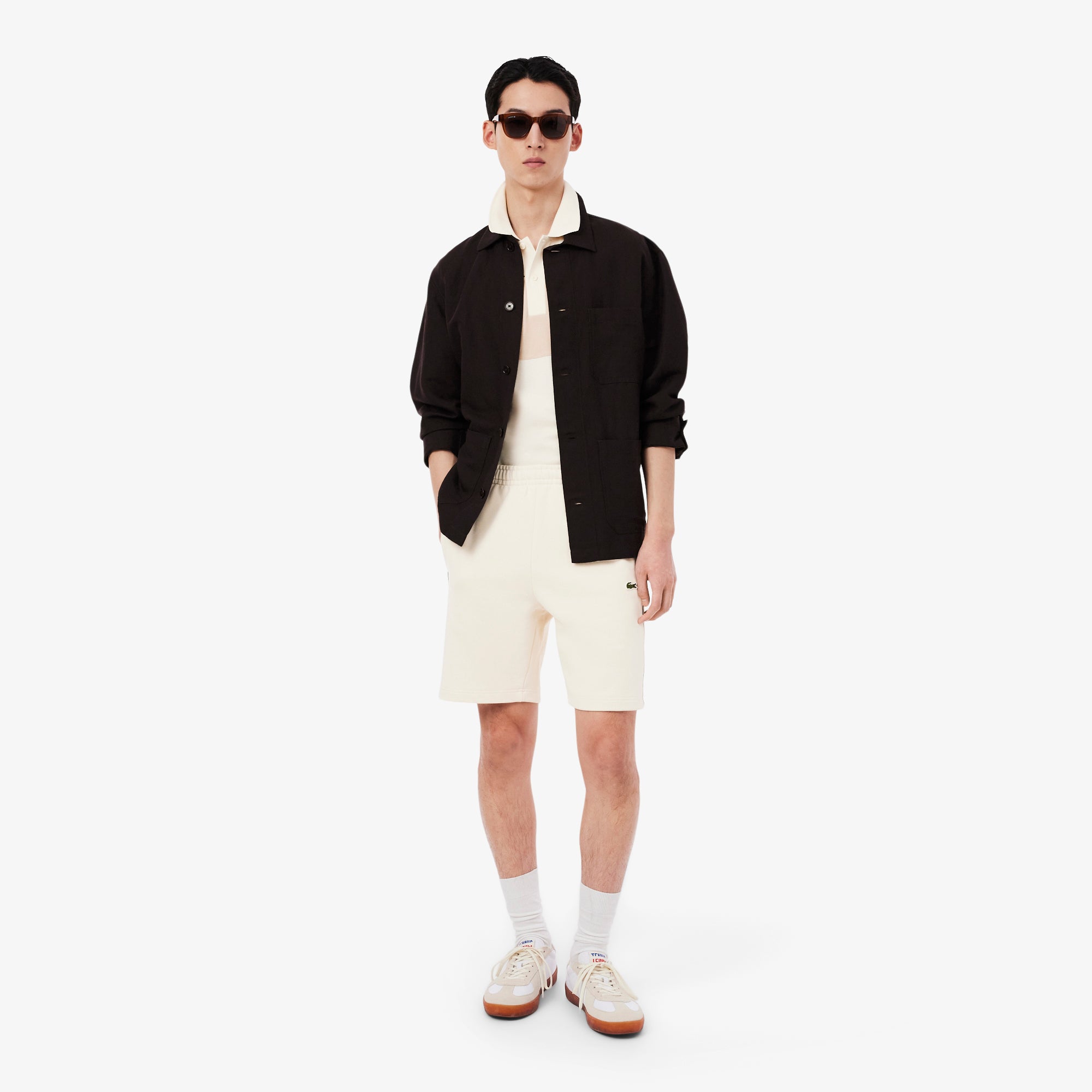 LACOSTE Men Regular Fit Colour-Block Piqué Polo Shirt